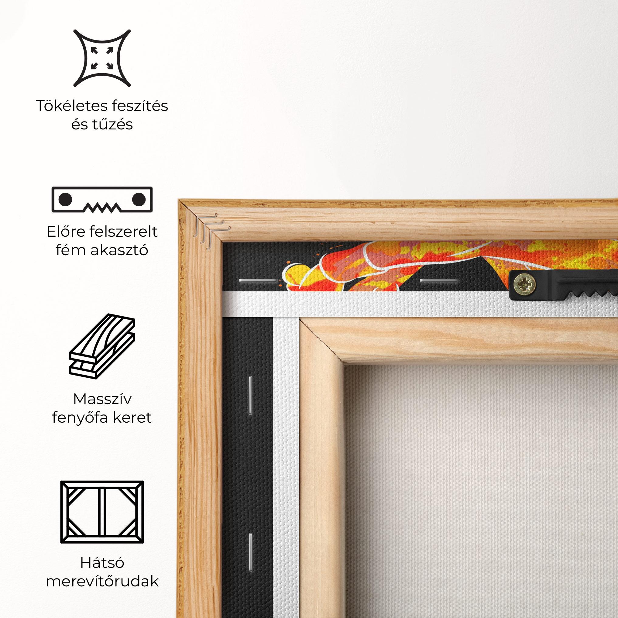 Vászonkép Green Orange Tennis mockup 5