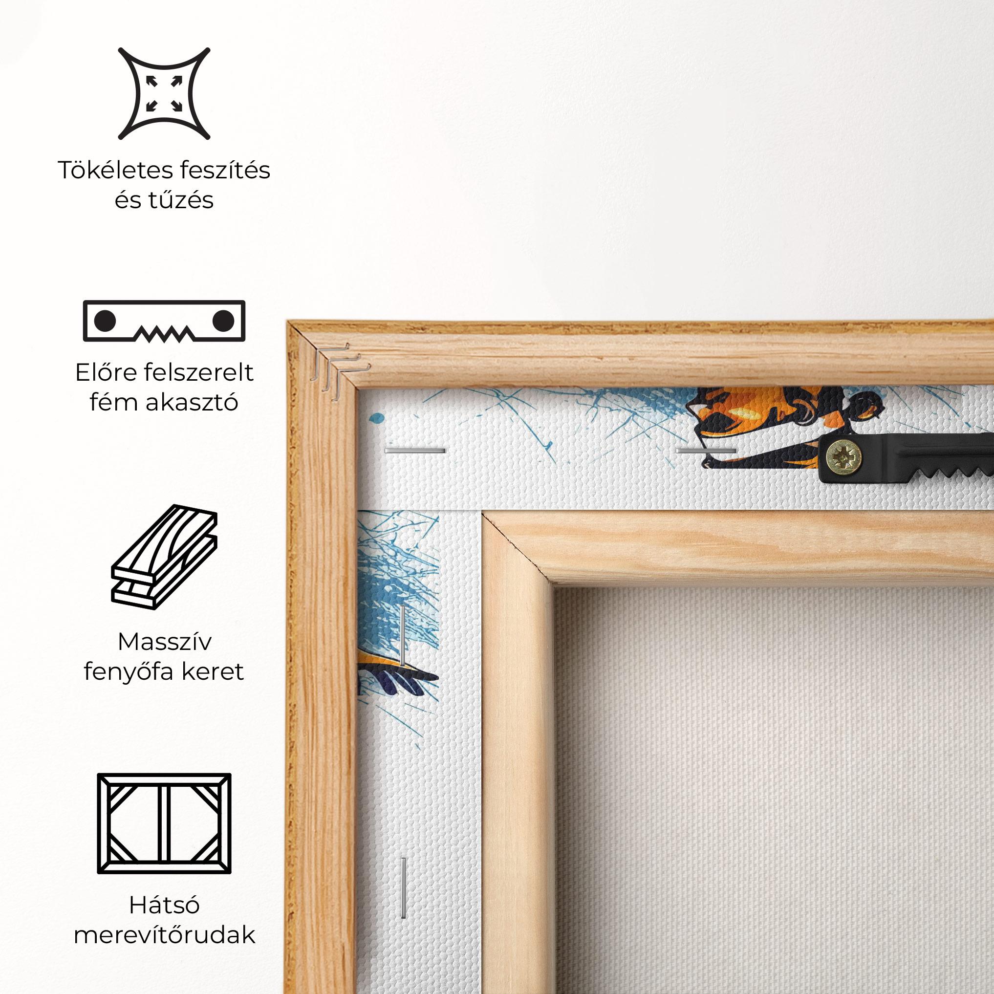 Vászonkép Orange Blue Tennis mockup 5