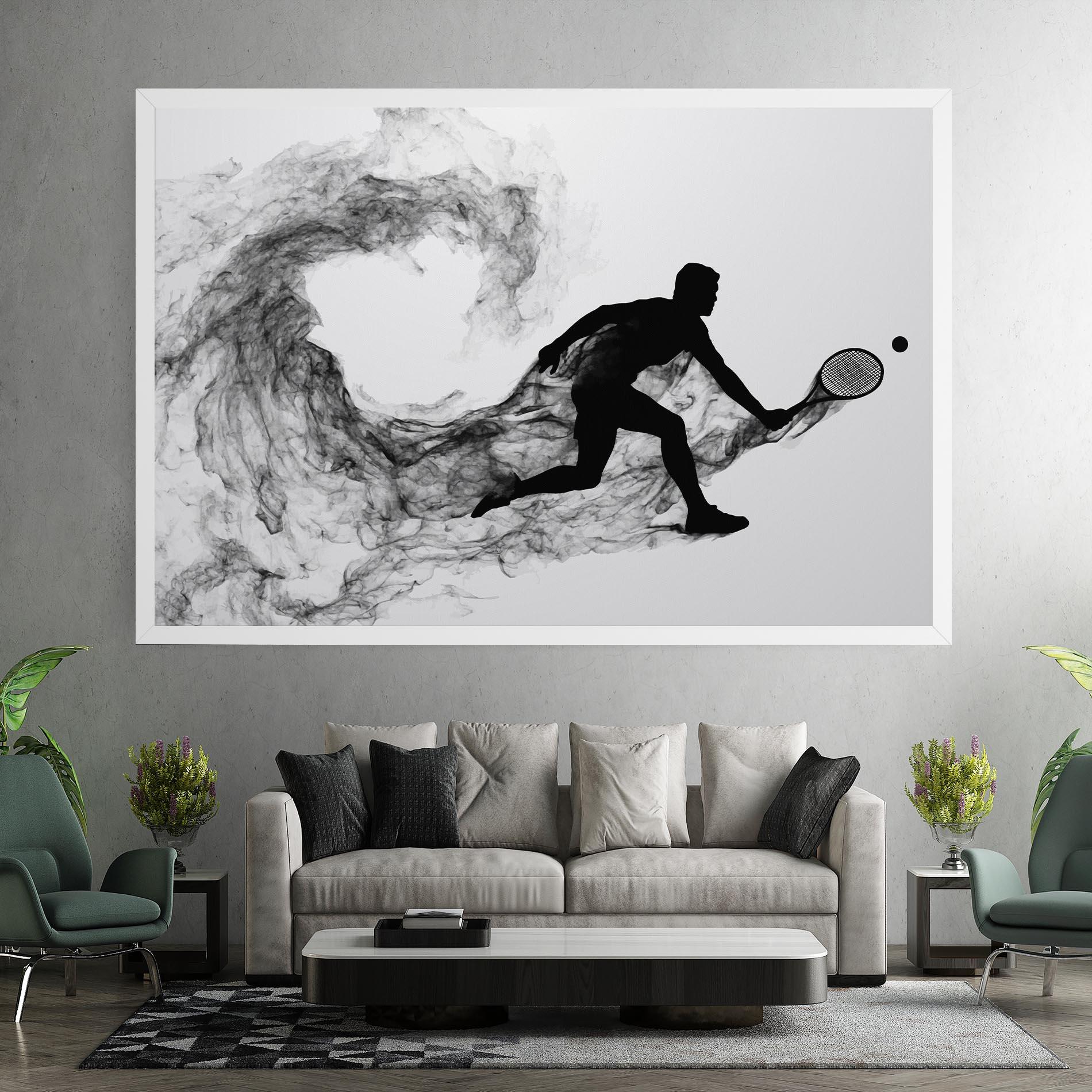 Vászonkép Black Smoke Tennis mockup 7