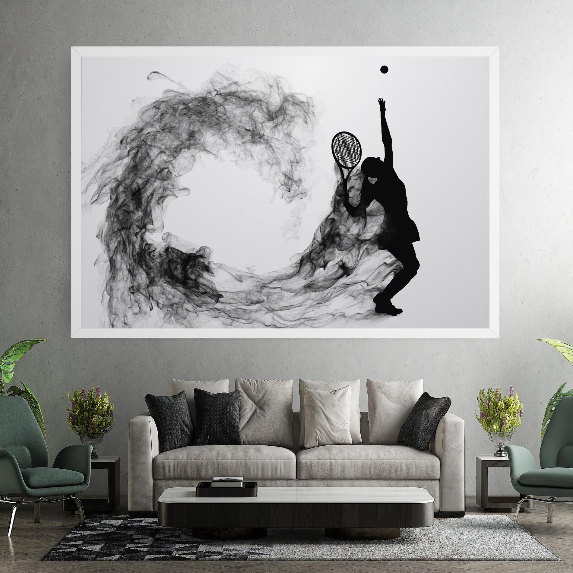 Vászonkép Black Tennis Smoke mockup 7