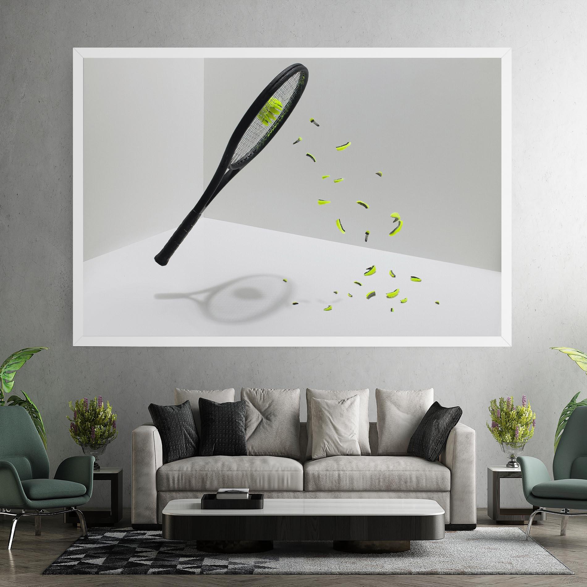 Vászonkép Broken Tennis Ball mockup 7