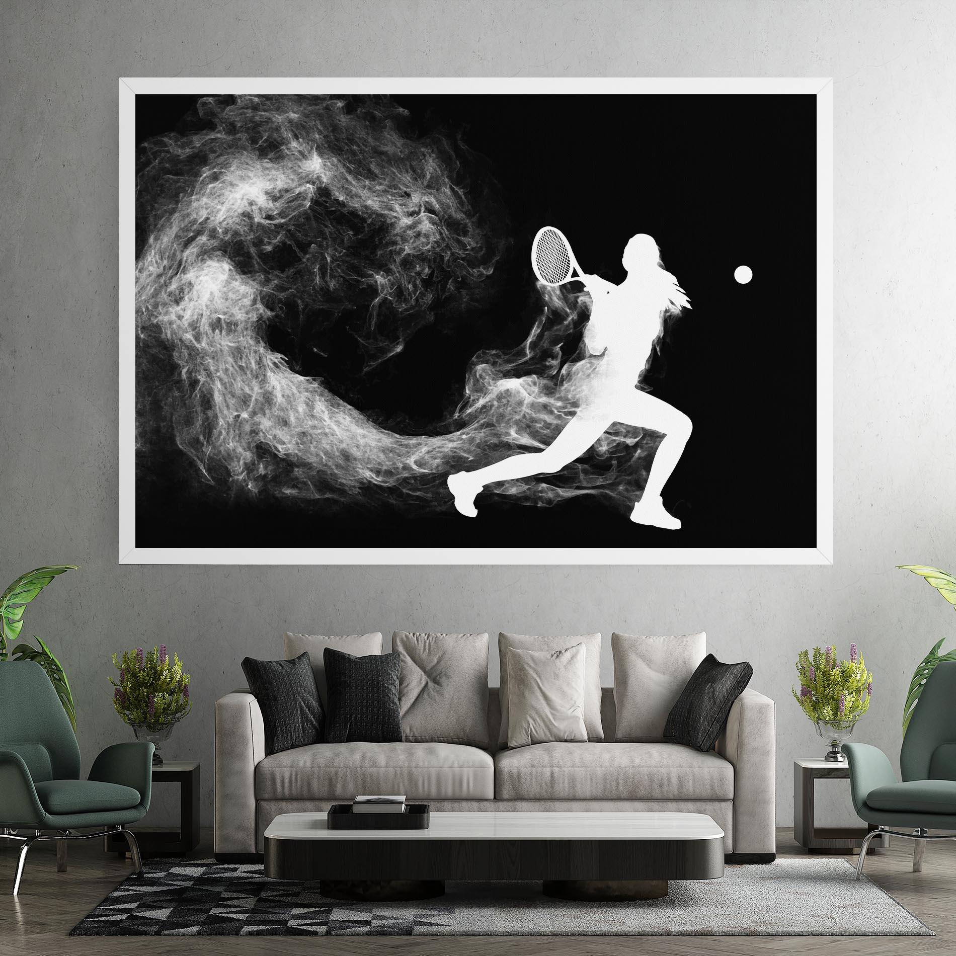 Vászonkép Tennis Spoke White mockup 7