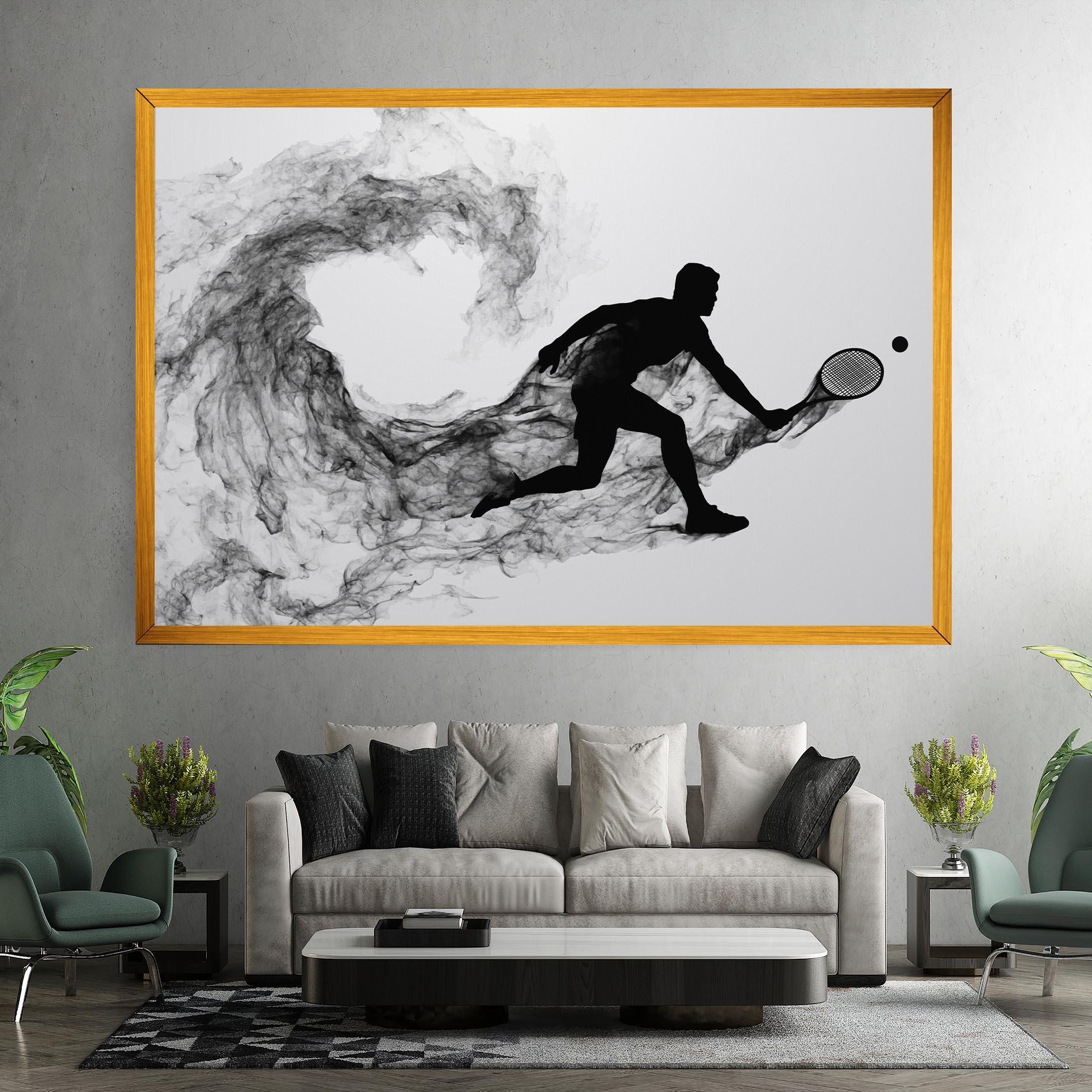 Vászonkép Black Smoke Tennis mockup 7