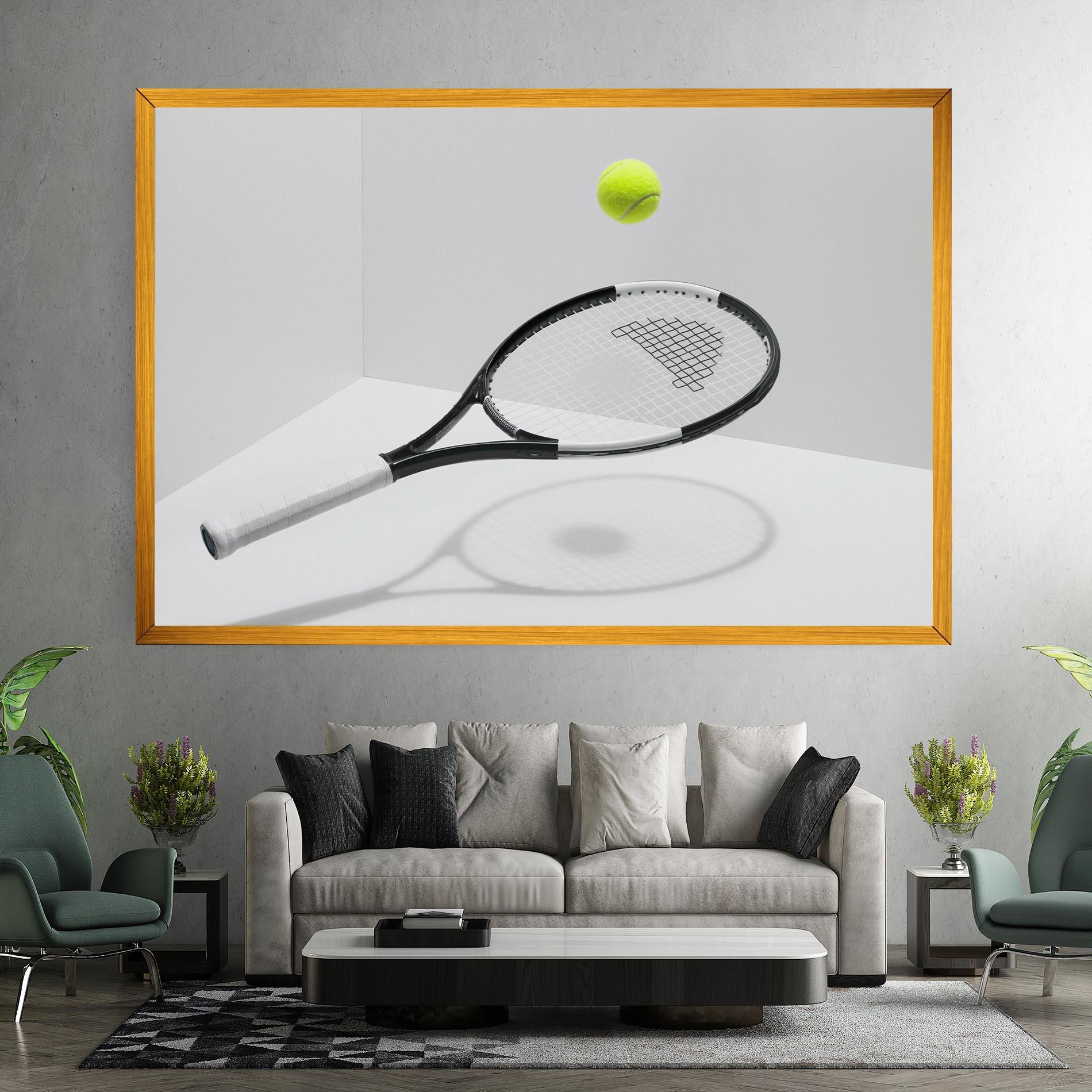 Vászonkép Floating Tennis Racket mockup 7