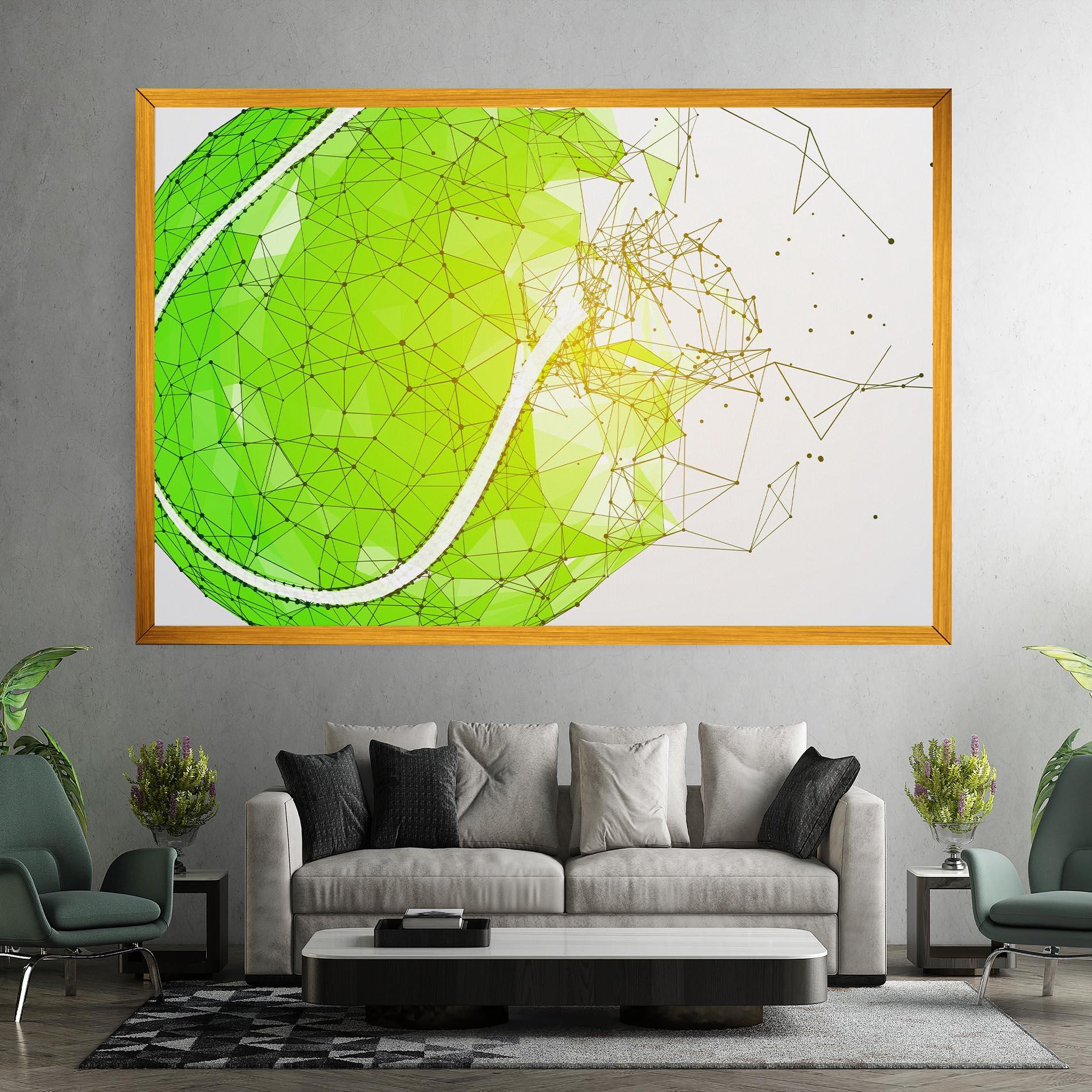 Vászonkép Green Line Tennis mockup 7