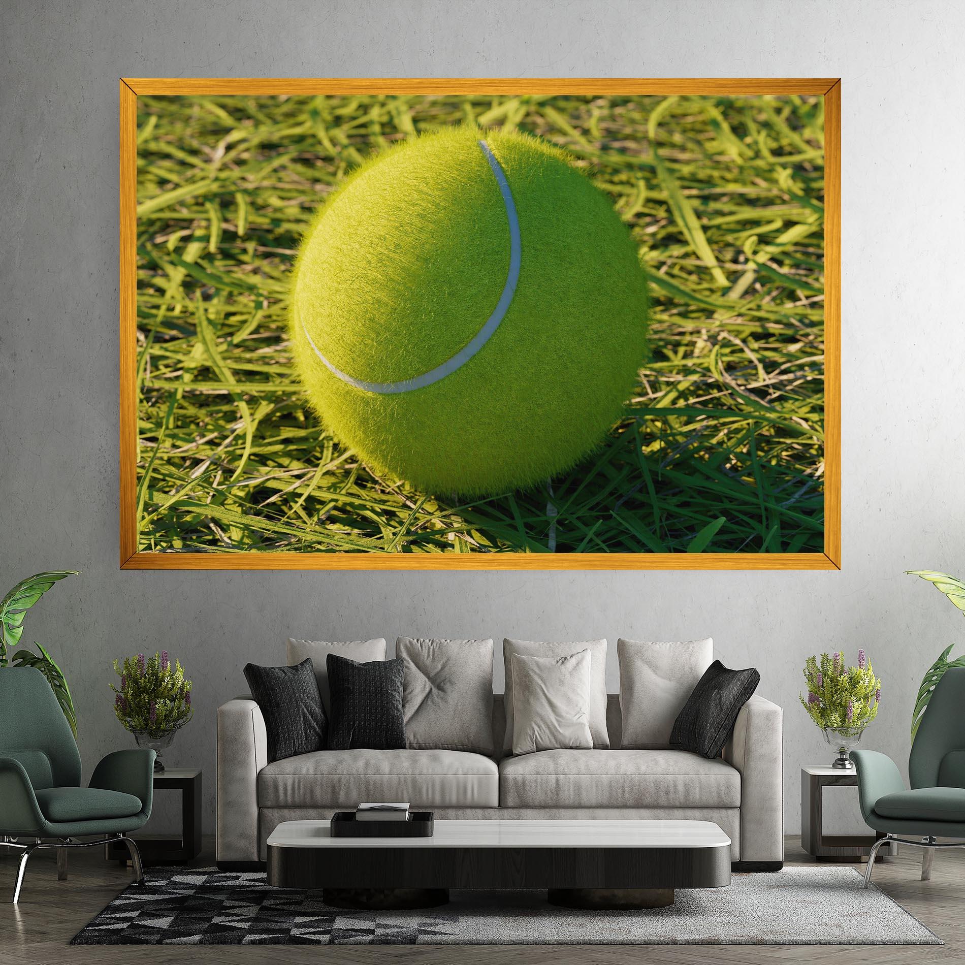 Vászonkép Green Tennis Ball mockup 7
