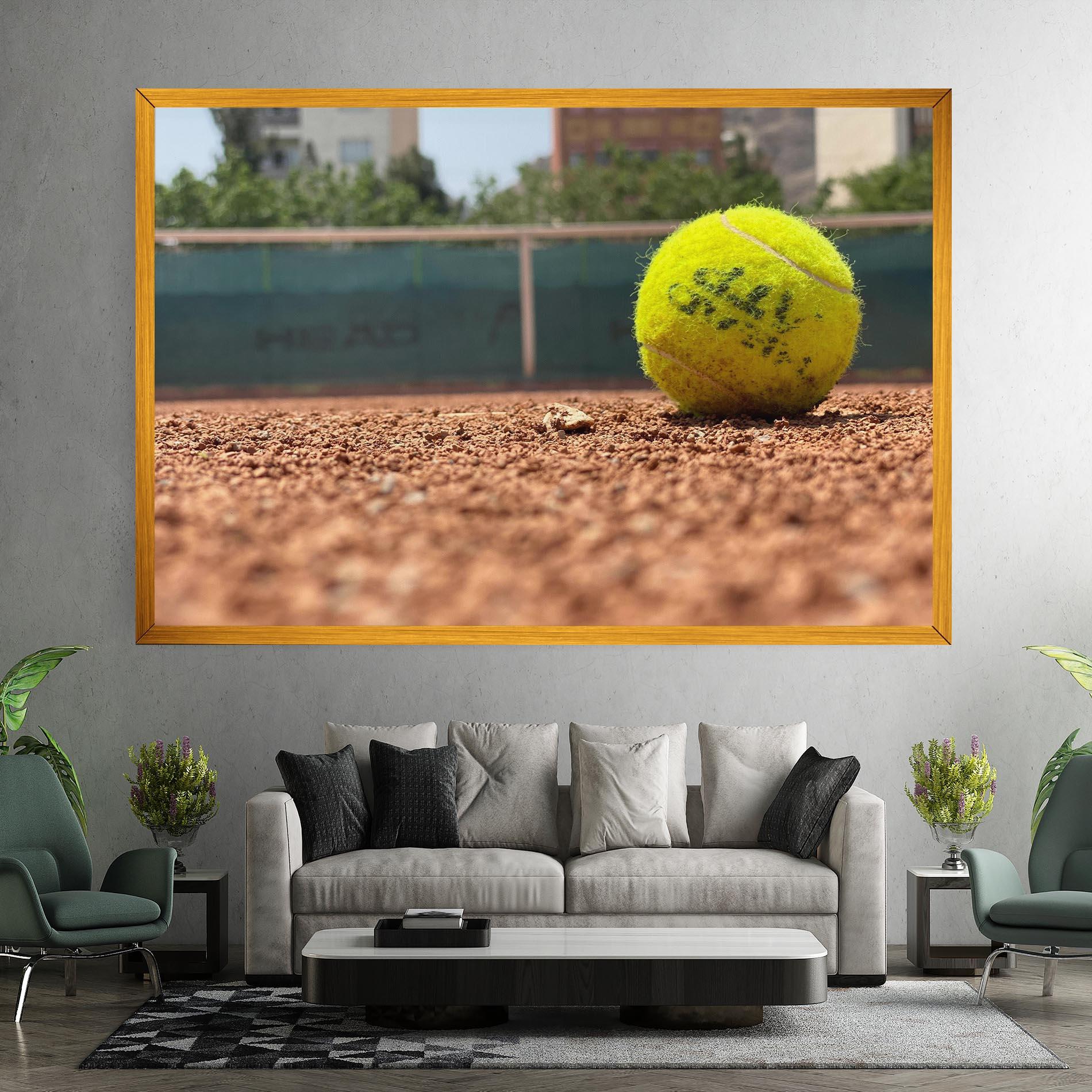 Vászonkép Lost Tennis Ball mockup 7