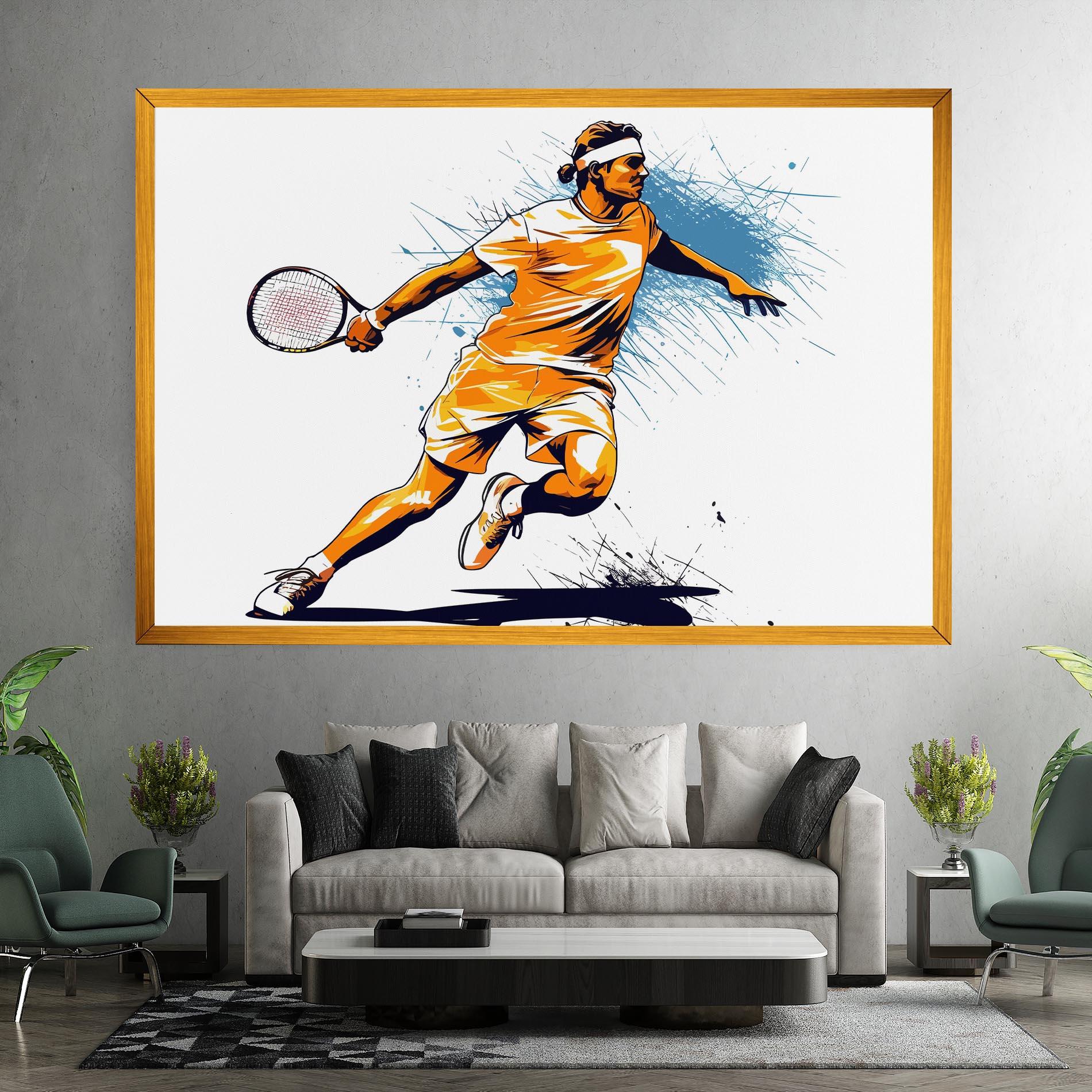 Vászonkép Orange Blue Tennis mockup 7