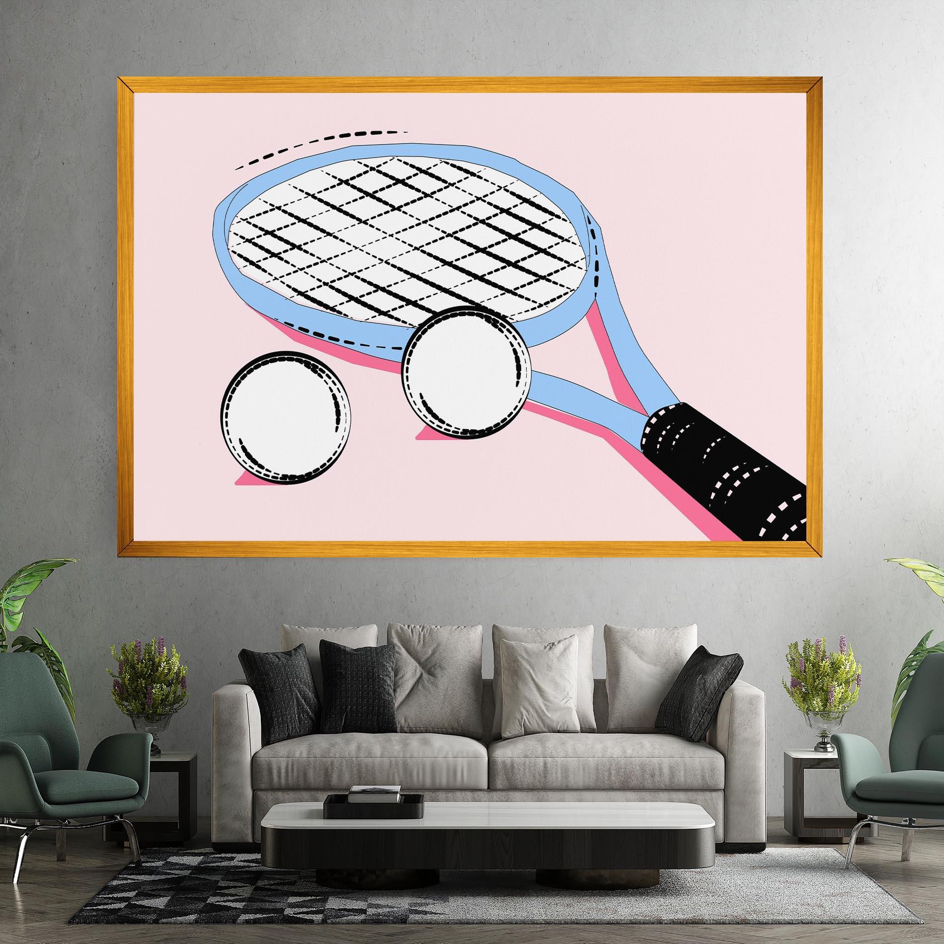 Vászonkép Pink Tennis mockup 7
