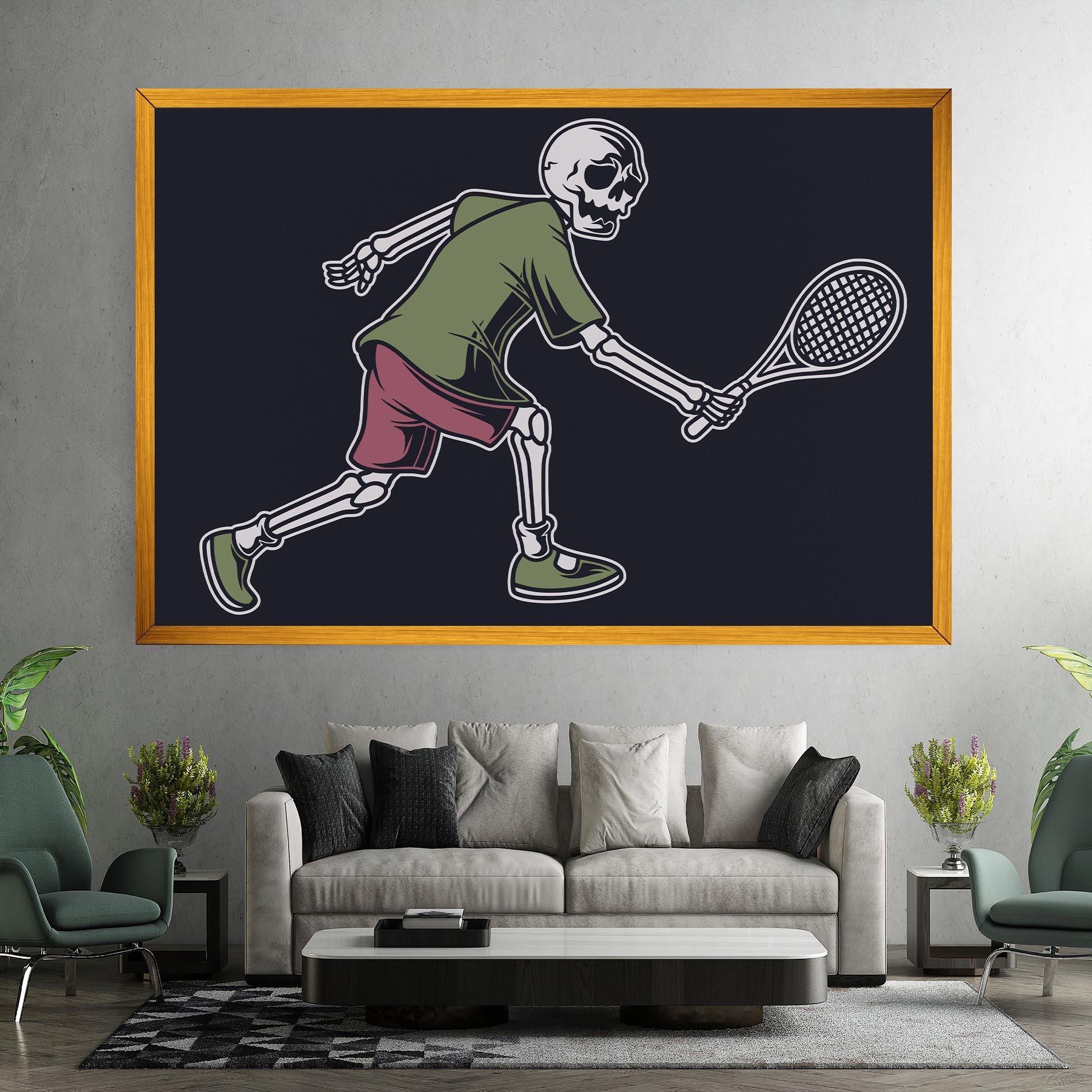 Vászonkép Skull Tennis mockup 7