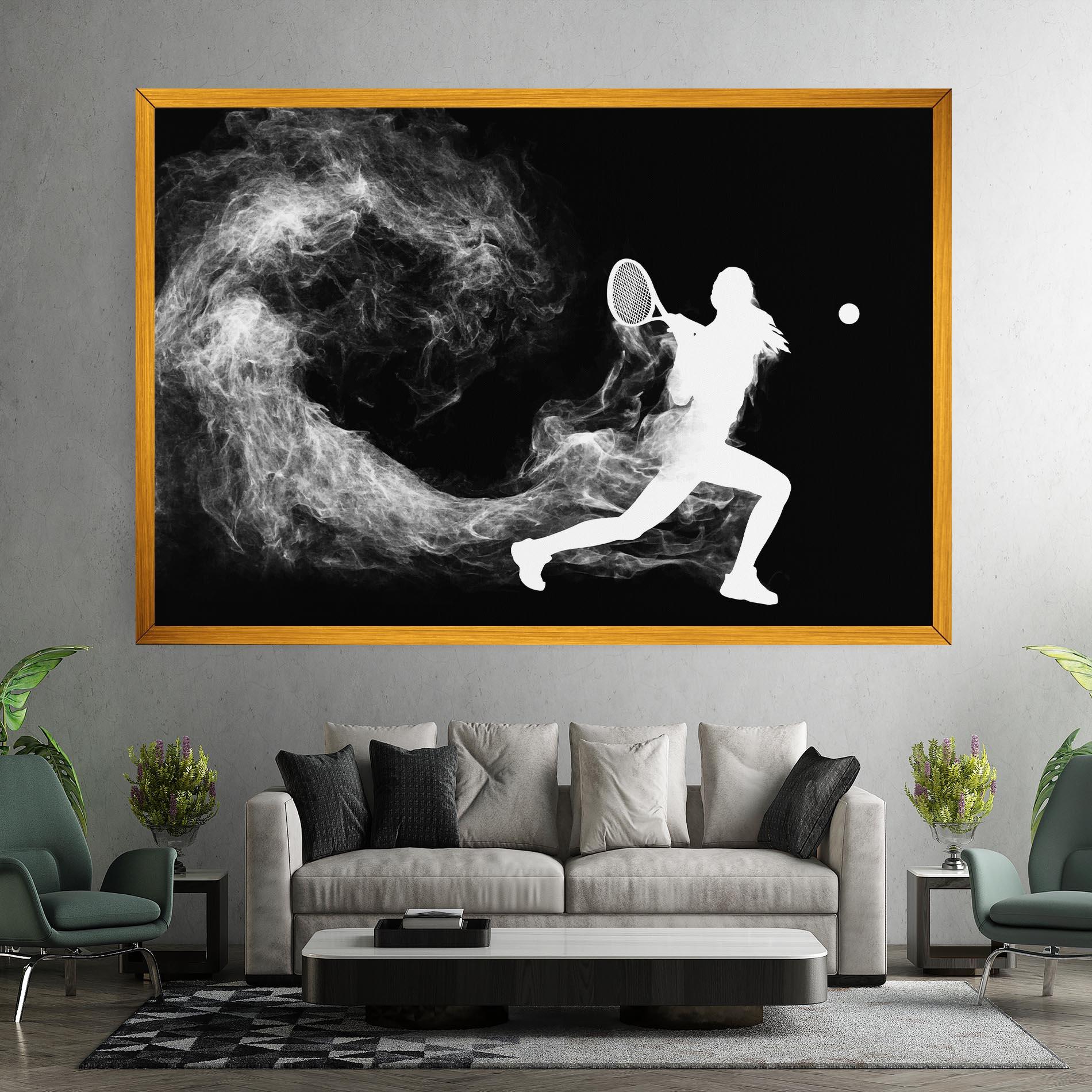 Vászonkép Tennis Spoke White mockup 7