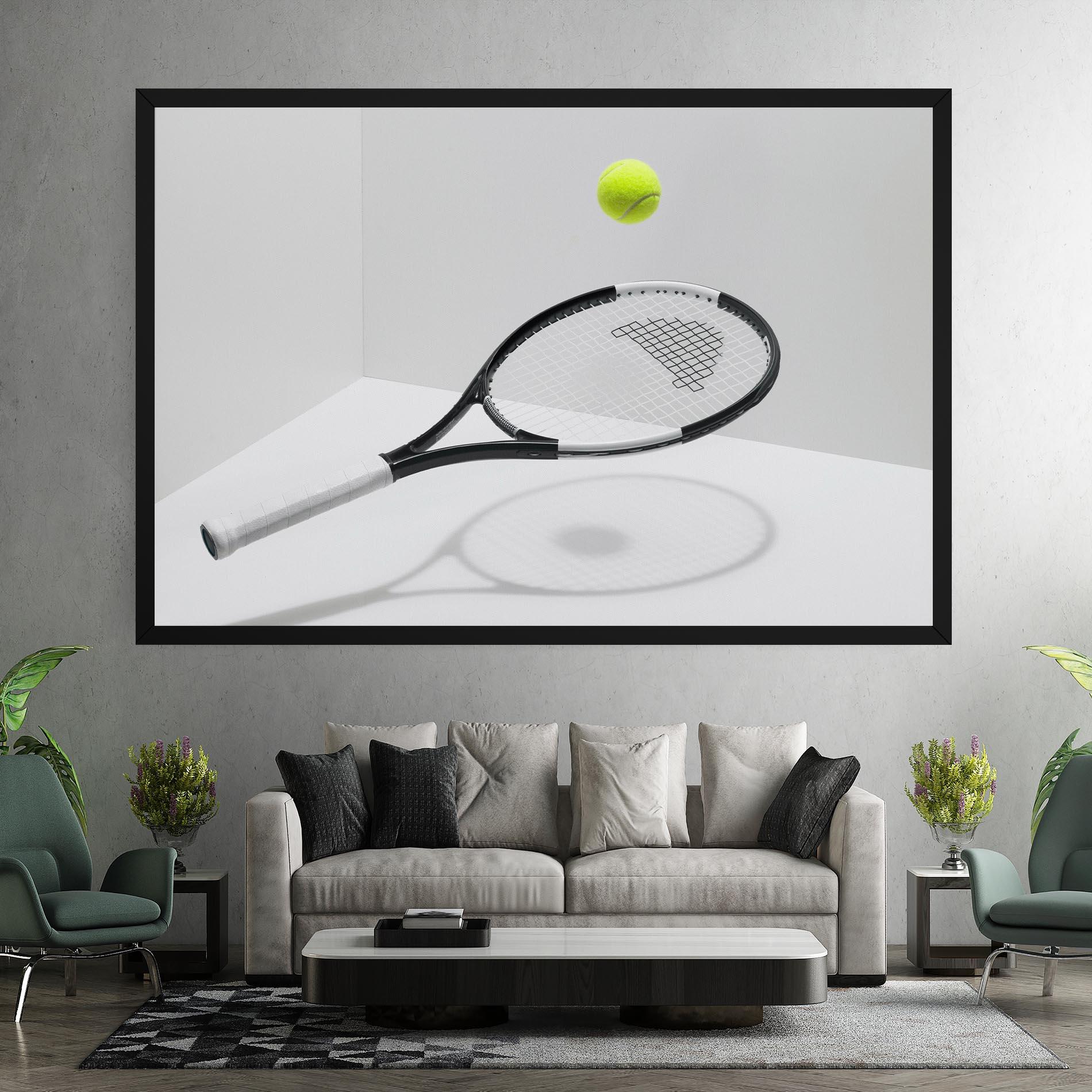 Vászonkép Floating Tennis Racket mockup 7