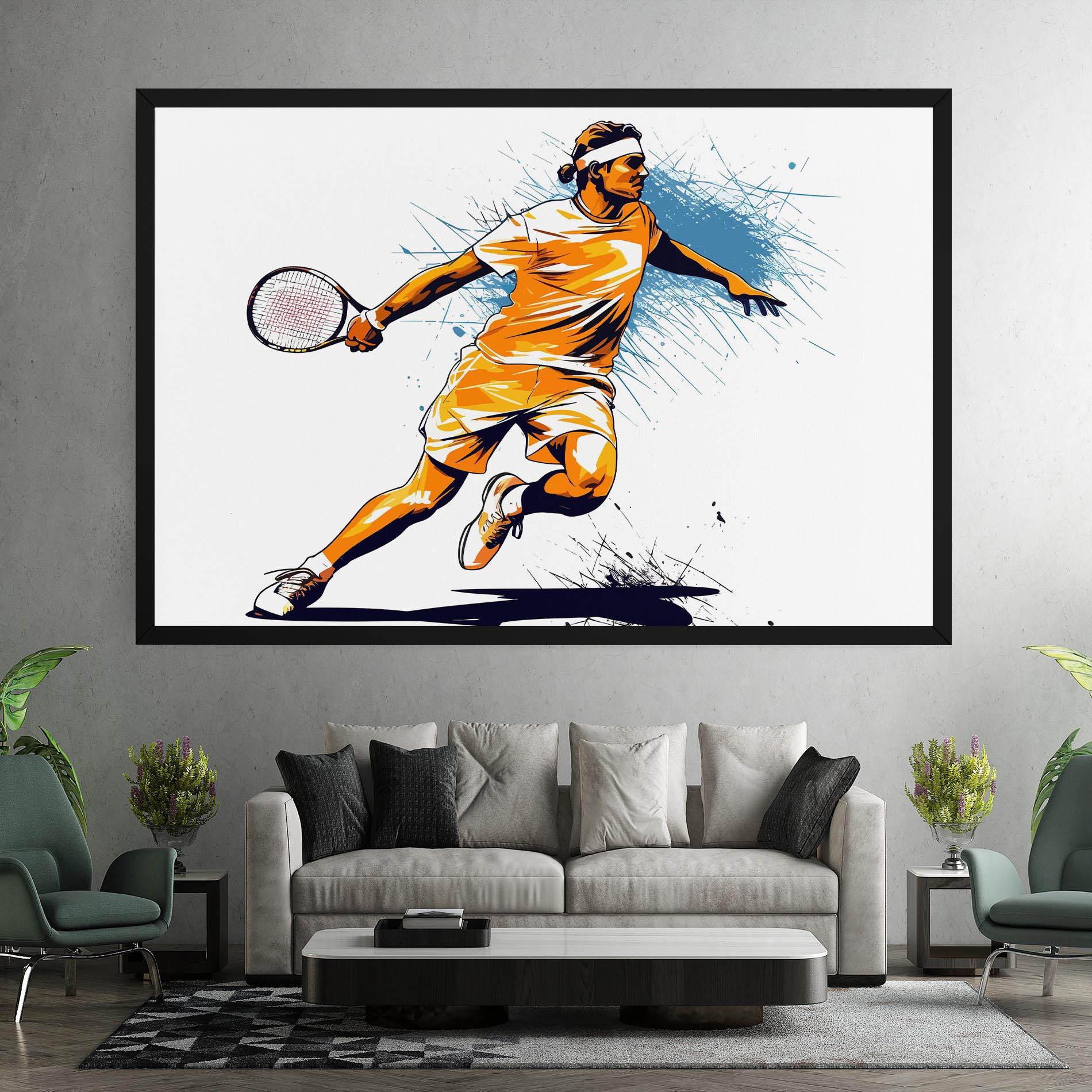 Vászonkép Orange Blue Tennis mockup 7