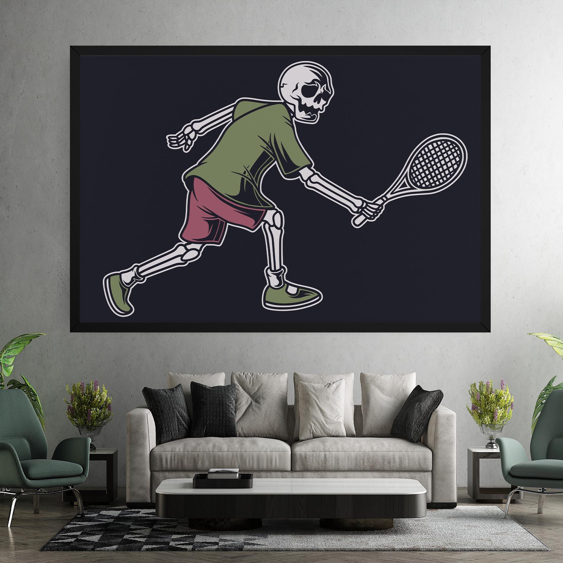 Vászonkép Skull Tennis mockup 7