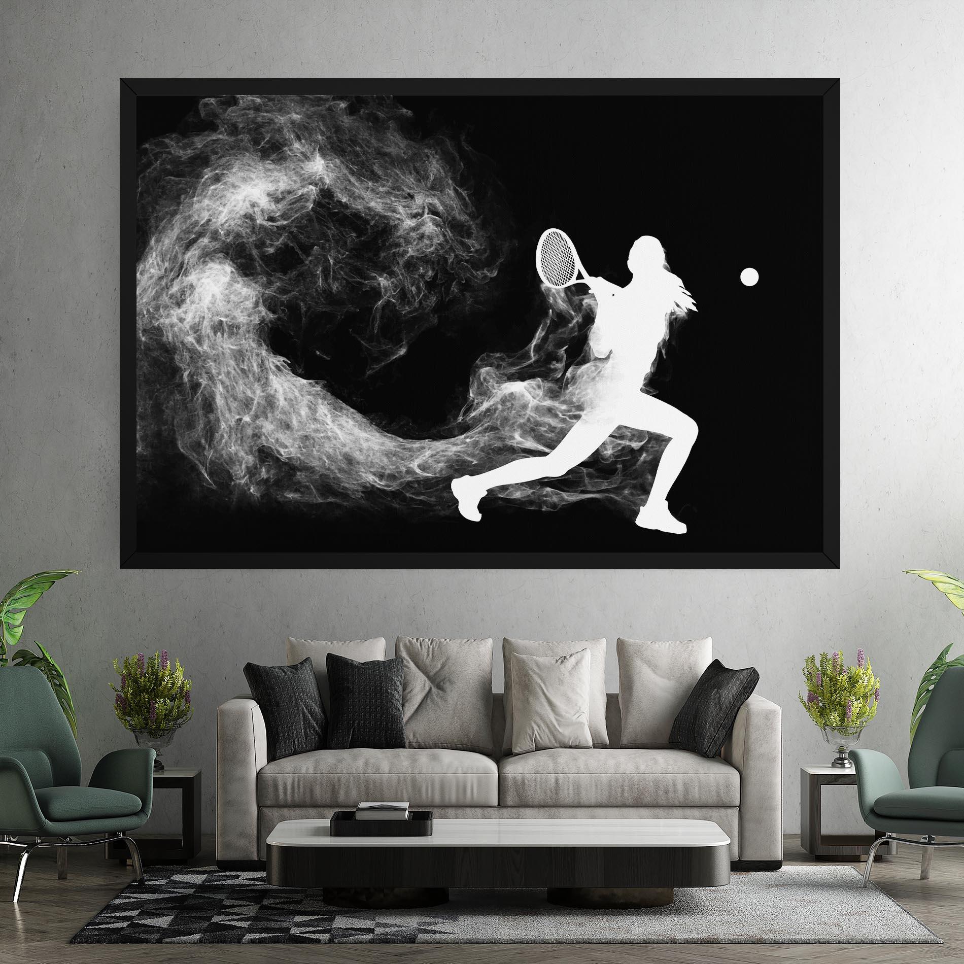 Vászonkép Tennis Spoke White mockup 7
