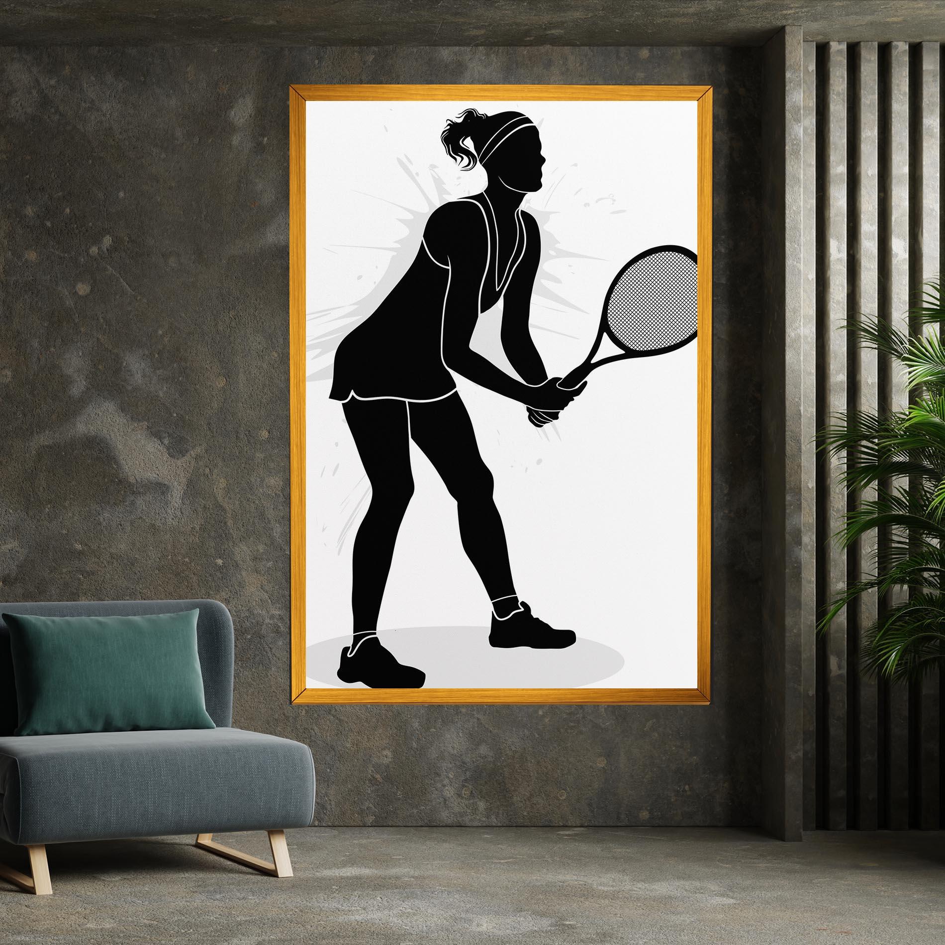 Vászonkép Female Tennis Player mockup 7