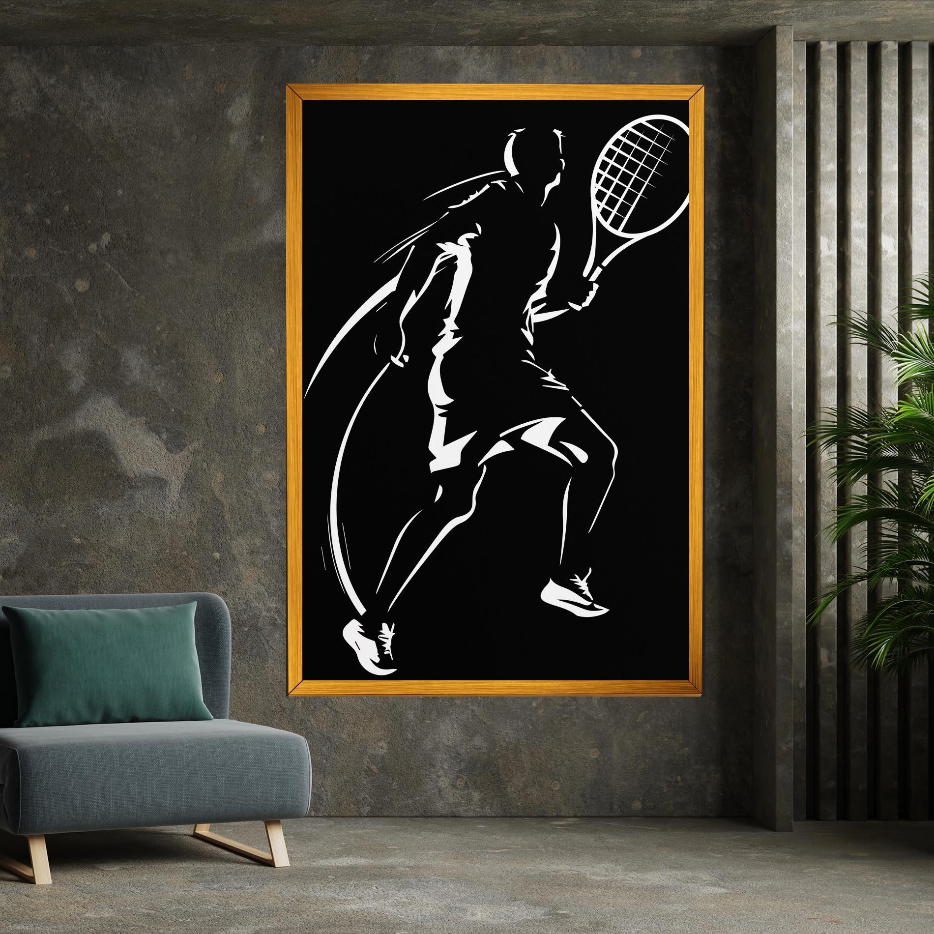 Vászonkép White Line Tennis mockup 7