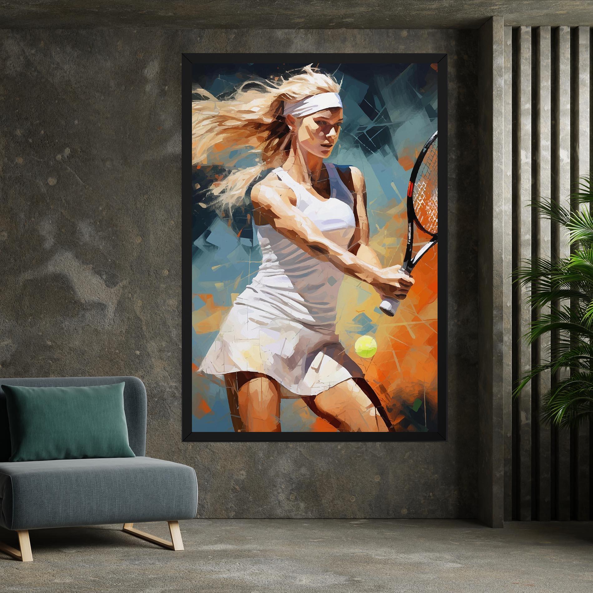 Vászonkép Blonde Tennis Girl mockup 7