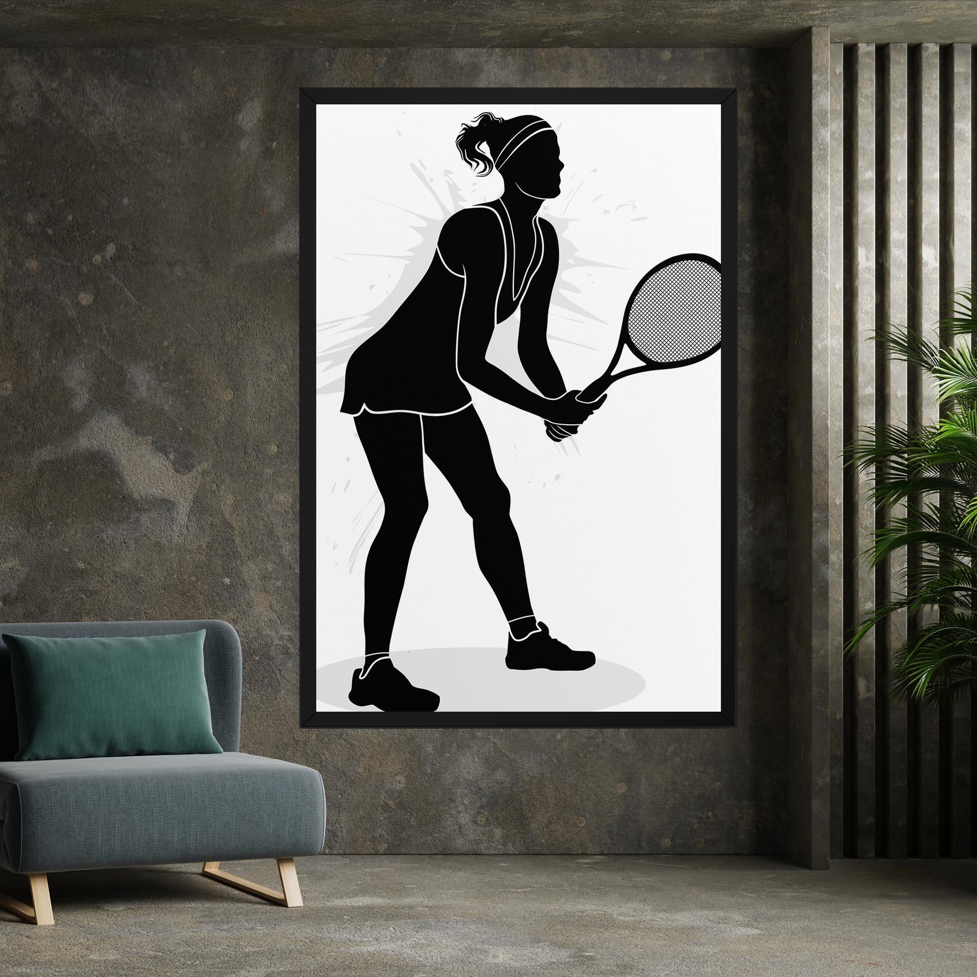 Vászonkép Female Tennis Player mockup 7