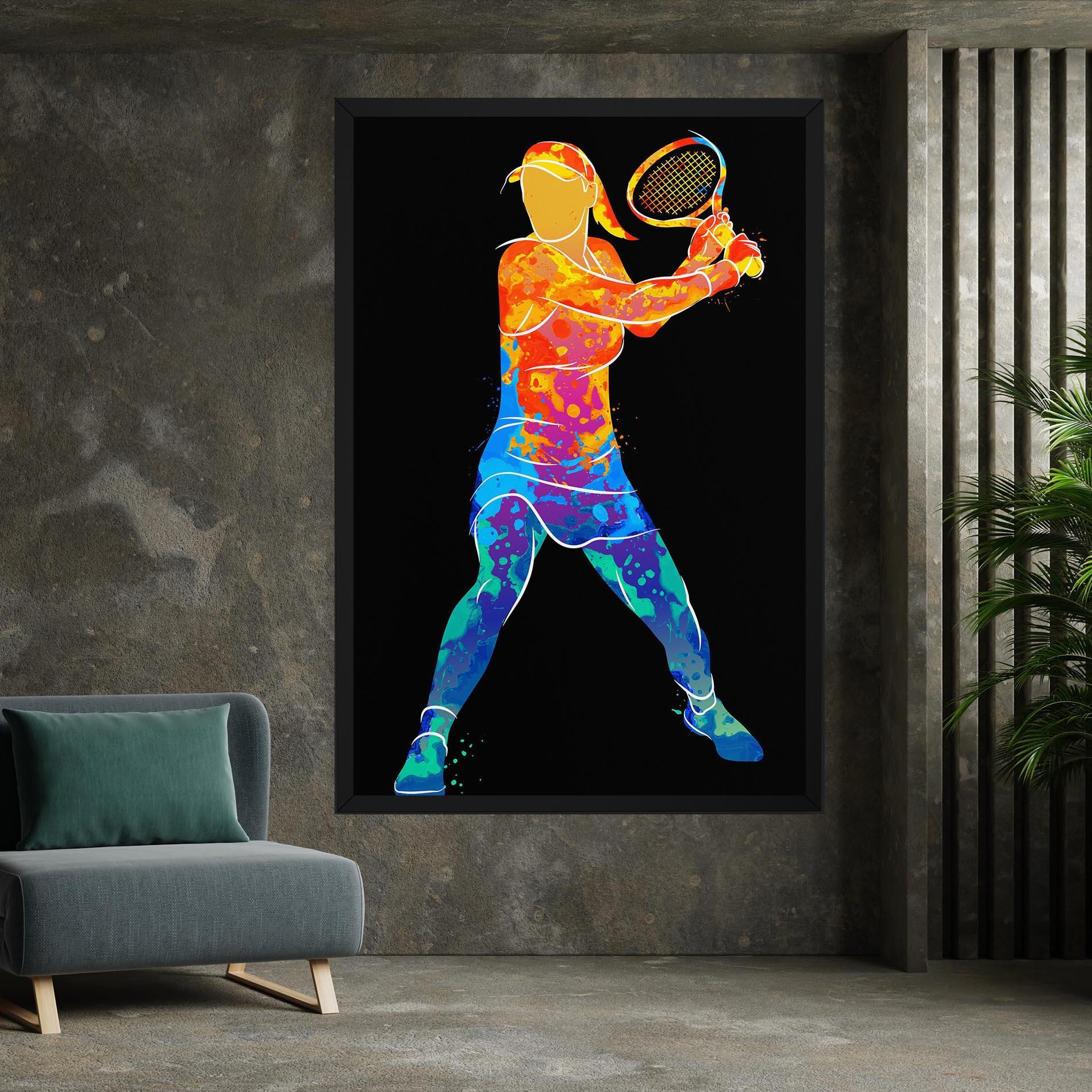 Vászonkép Green Orange Tennis mockup 7