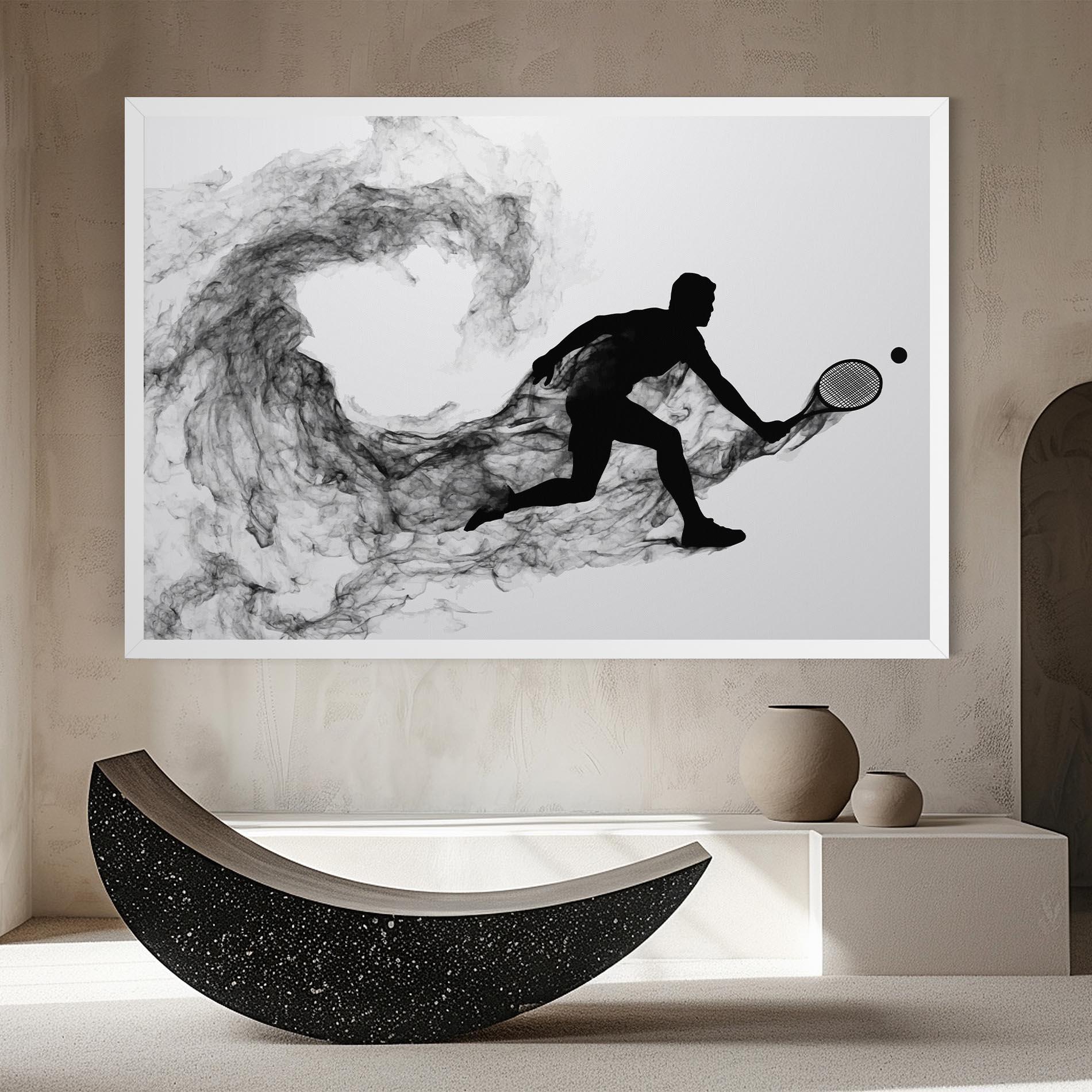 Vászonkép Black Smoke Tennis mockup 8