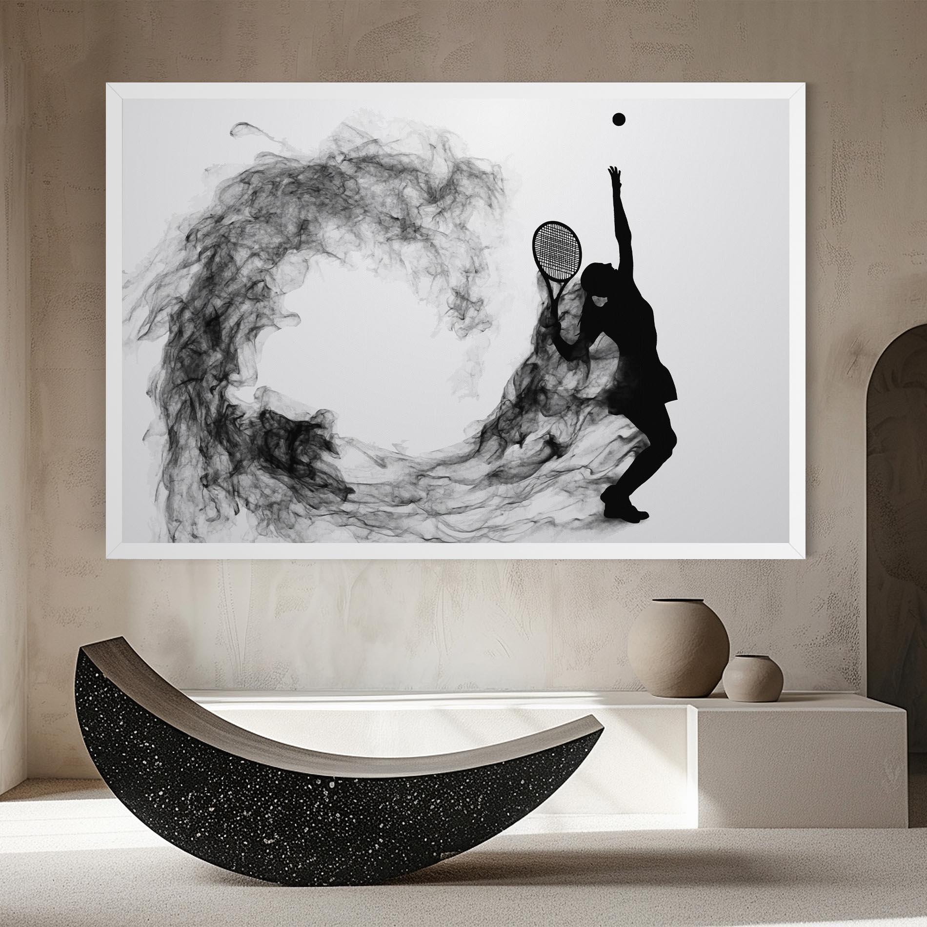 Vászonkép Black Tennis Smoke mockup 8
