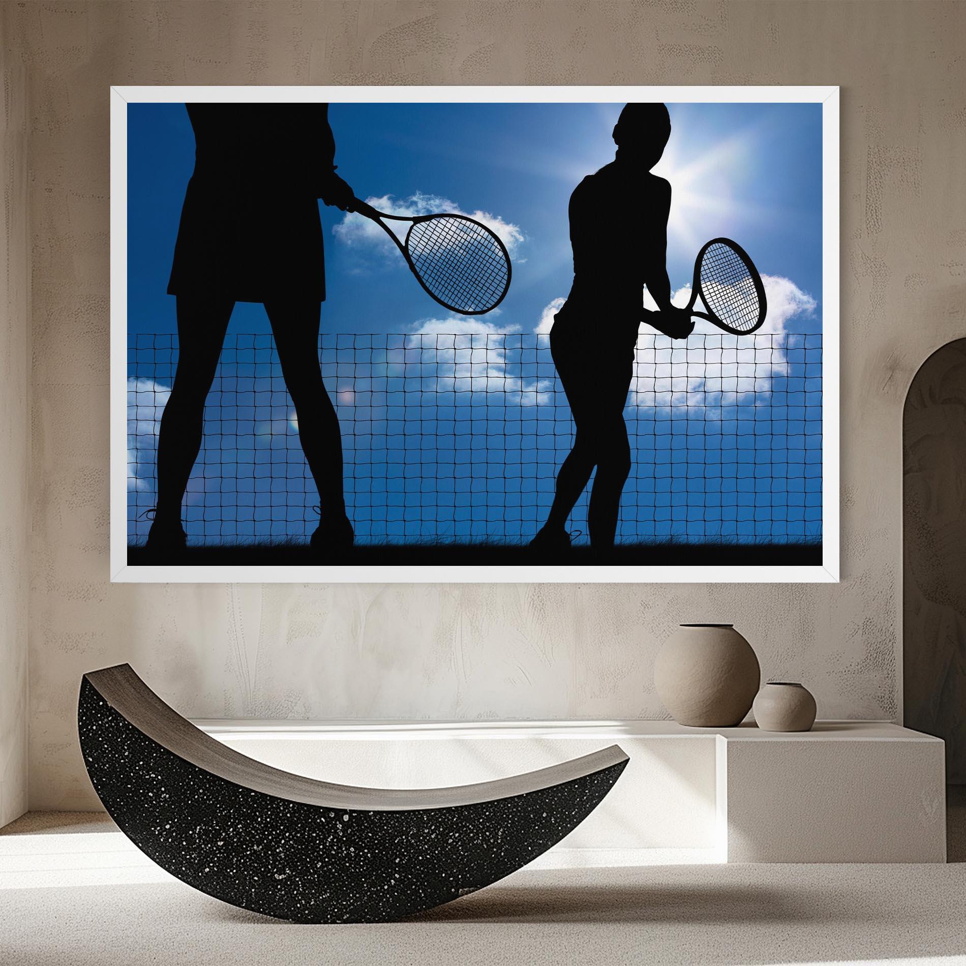 Vászonkép Blue Sky Tennis mockup 8
