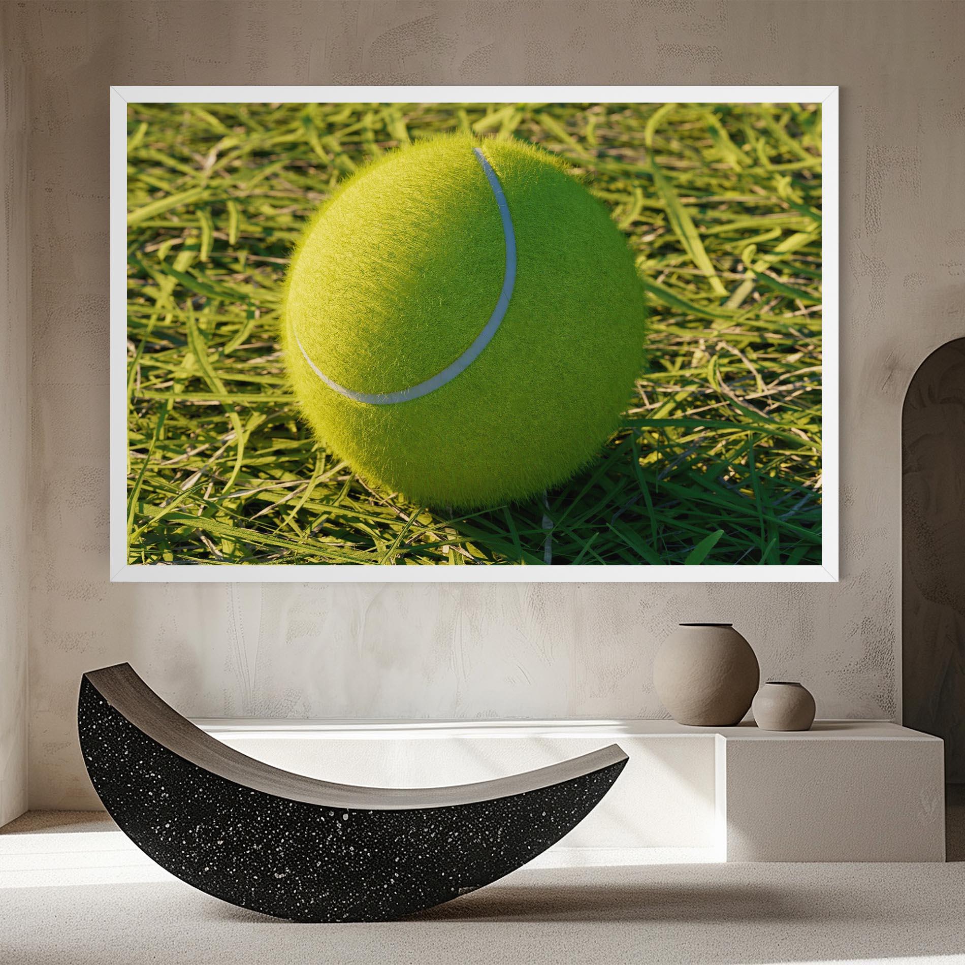 Vászonkép Green Tennis Ball mockup 8