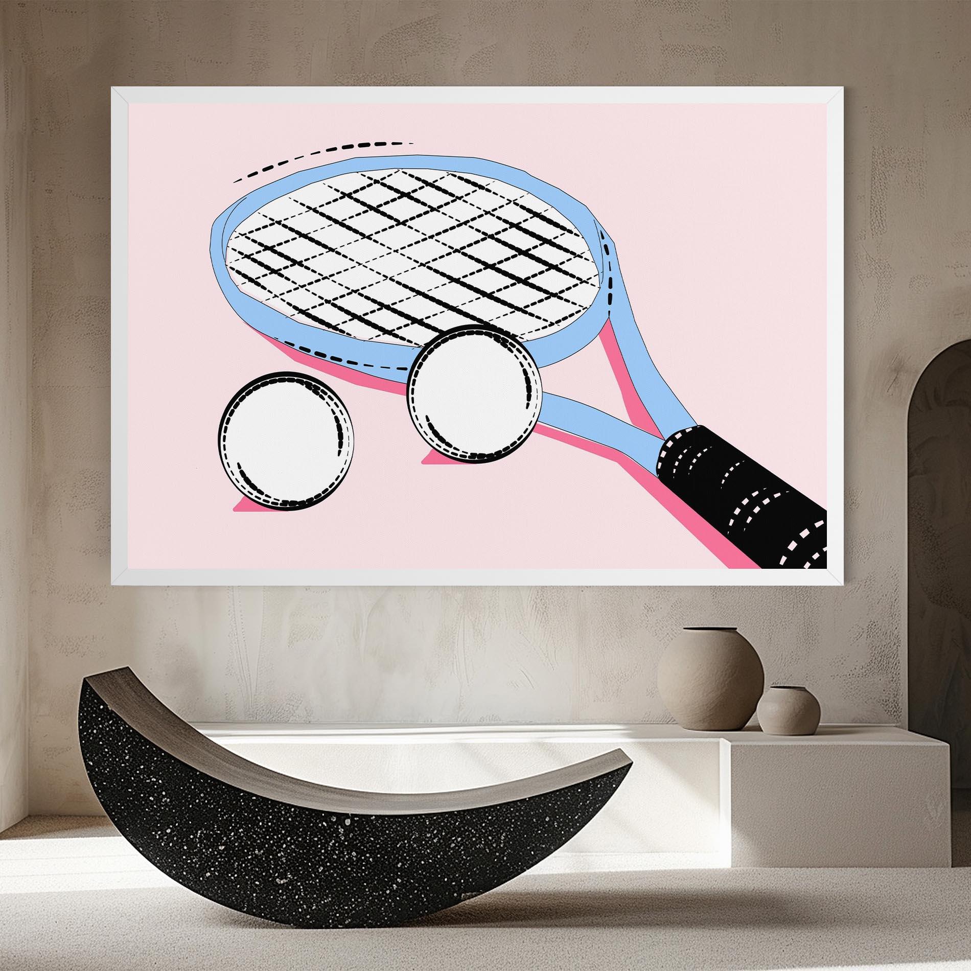 Vászonkép Pink Tennis mockup 8