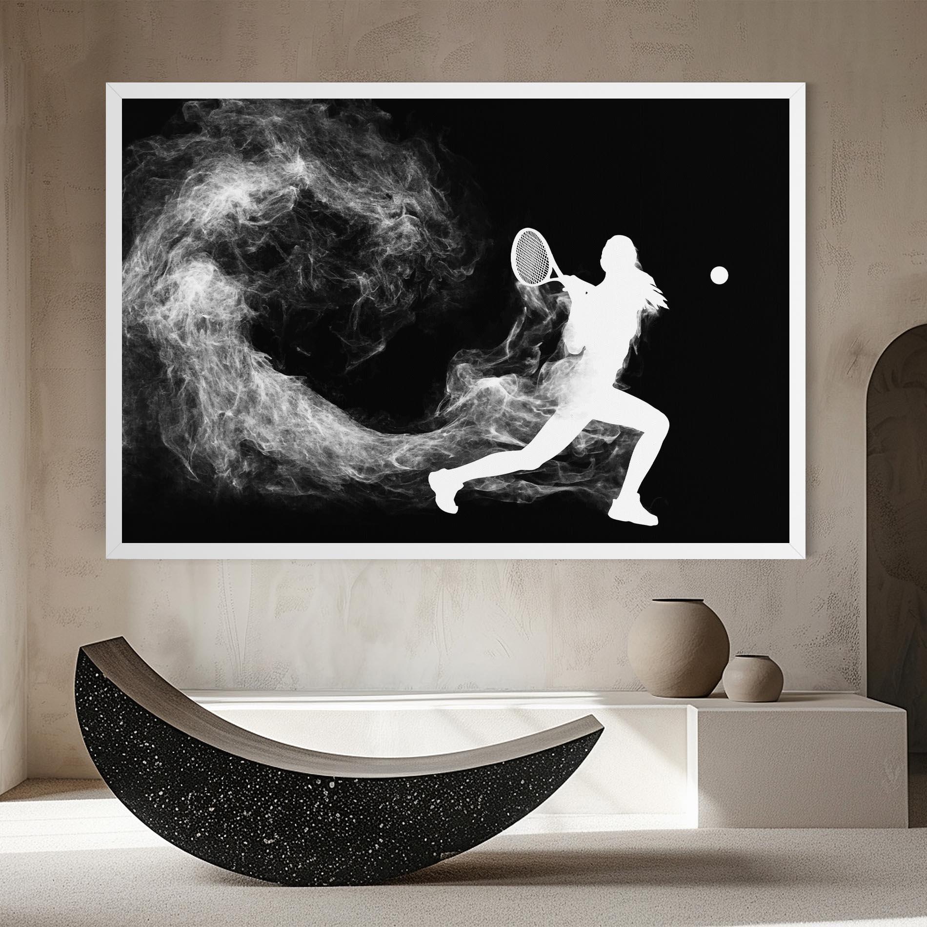 Vászonkép Tennis Spoke White mockup 8