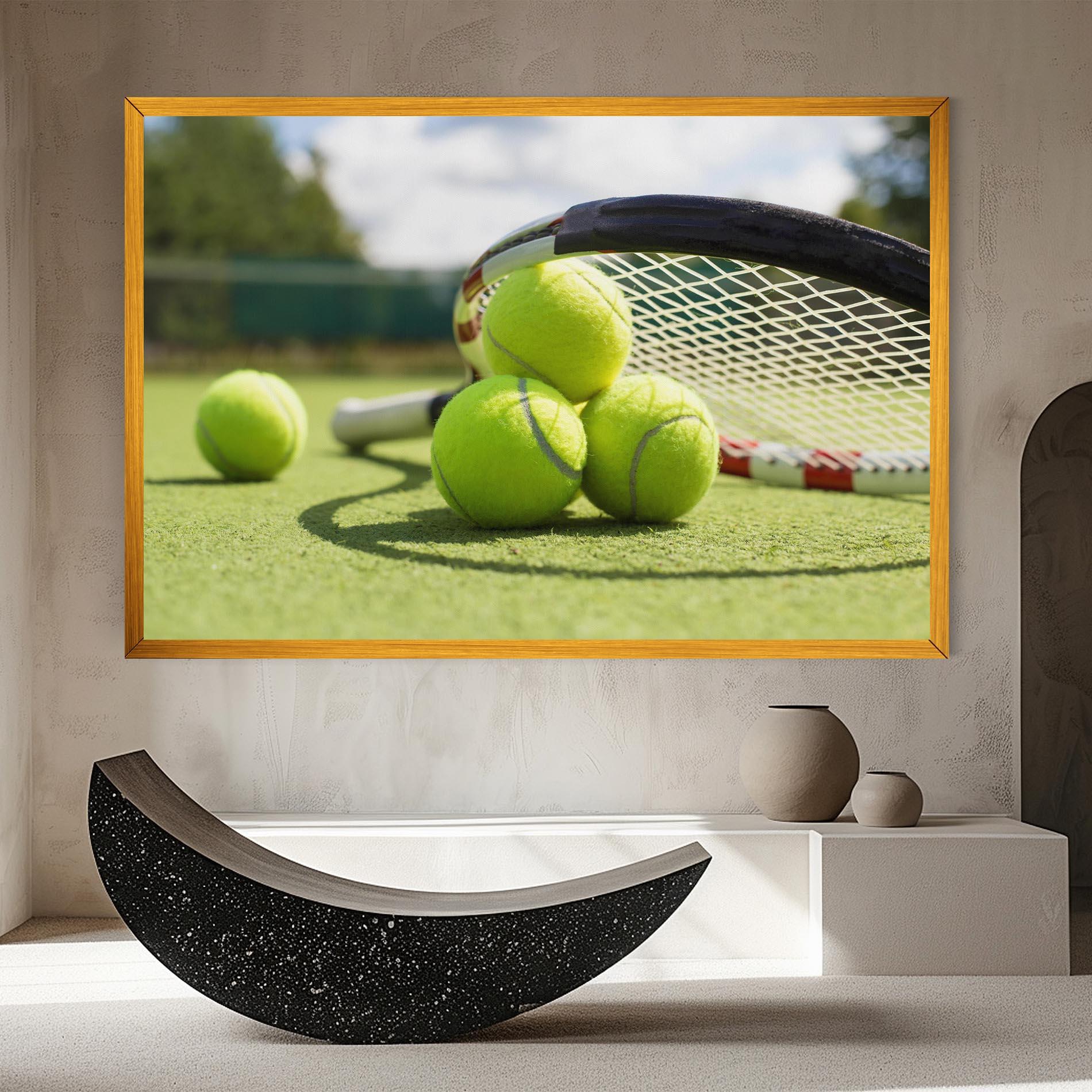 Vászonkép Grass Tennis Balls mockup 8