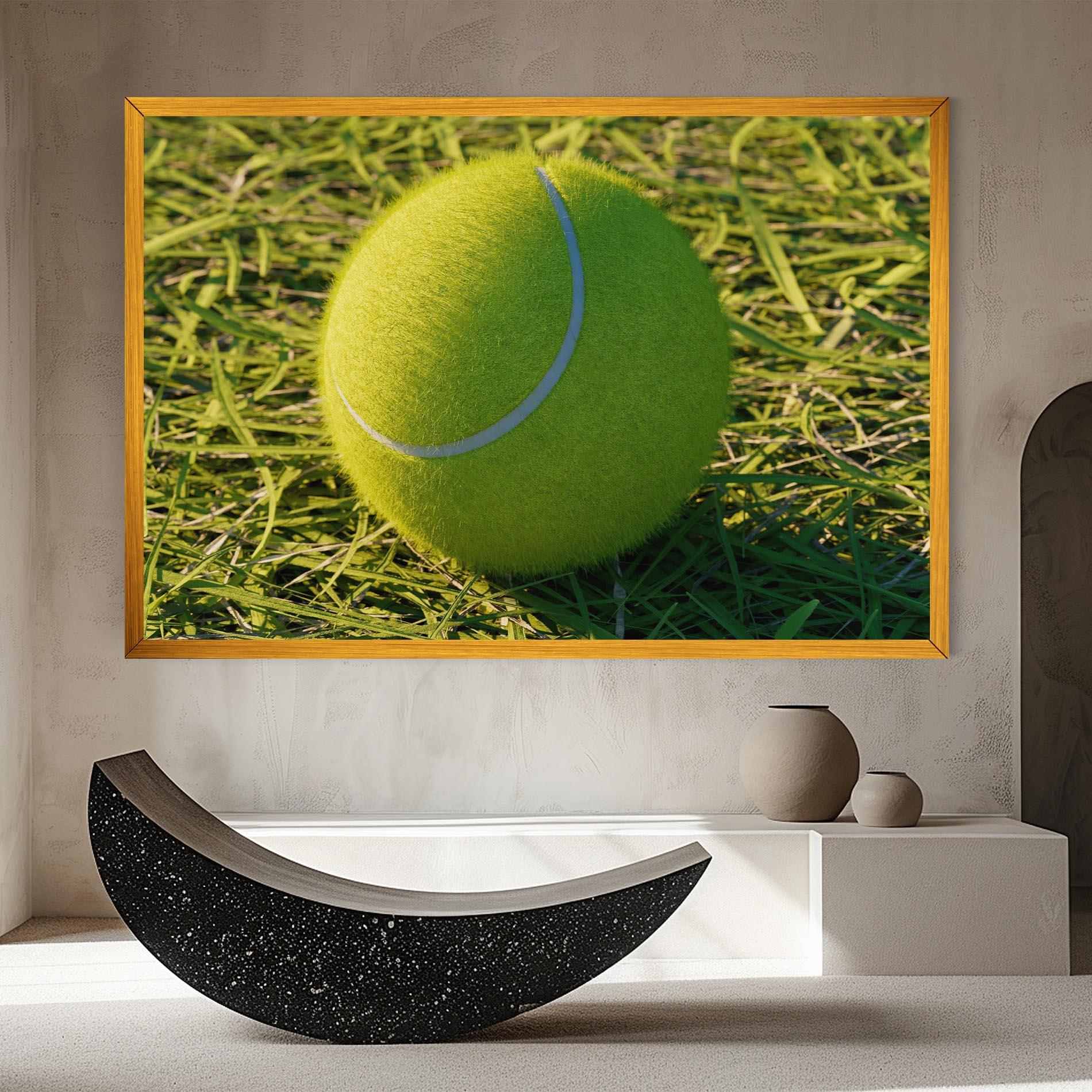 Vászonkép Green Tennis Ball mockup 8