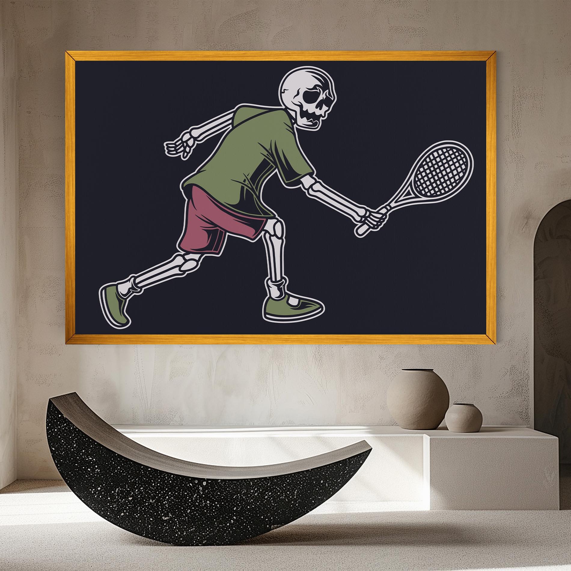 Vászonkép Skull Tennis mockup 8