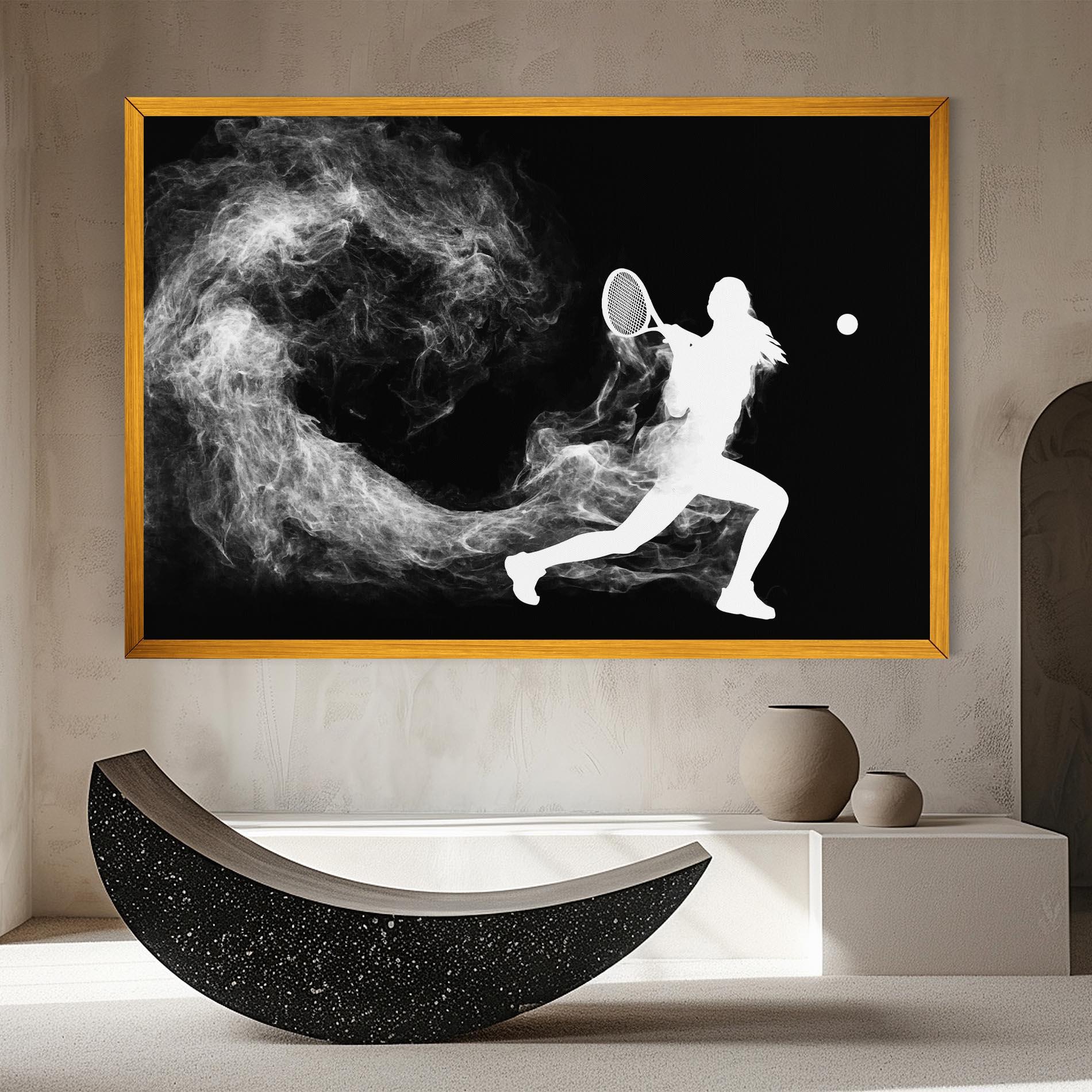 Vászonkép Tennis Spoke White mockup 8