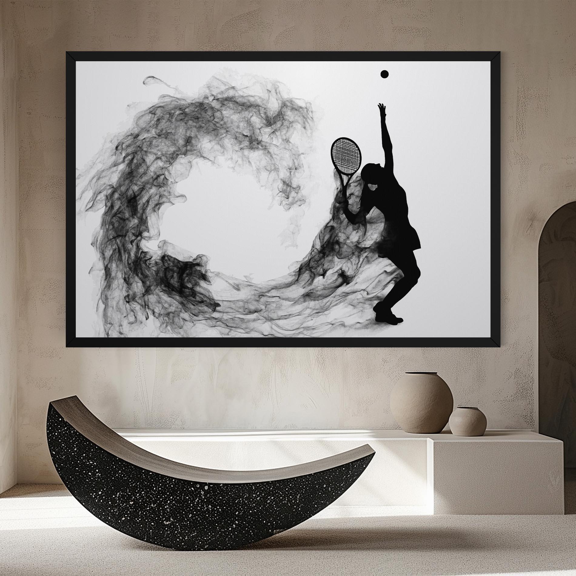 Vászonkép Black Tennis Smoke mockup 8