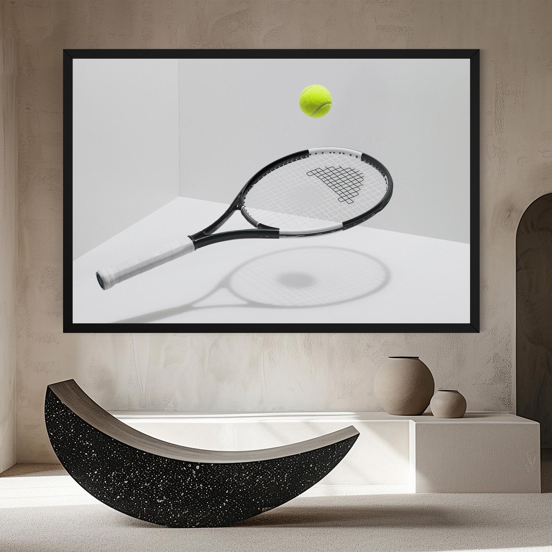 Vászonkép Floating Tennis Racket mockup 8