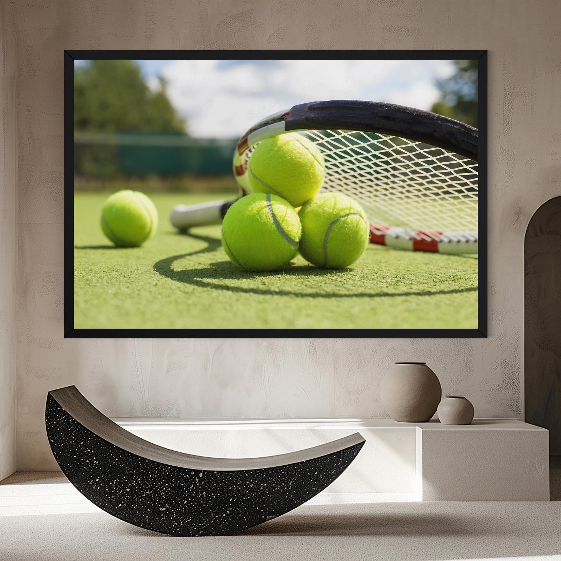 Vászonkép Grass Tennis Balls mockup 8