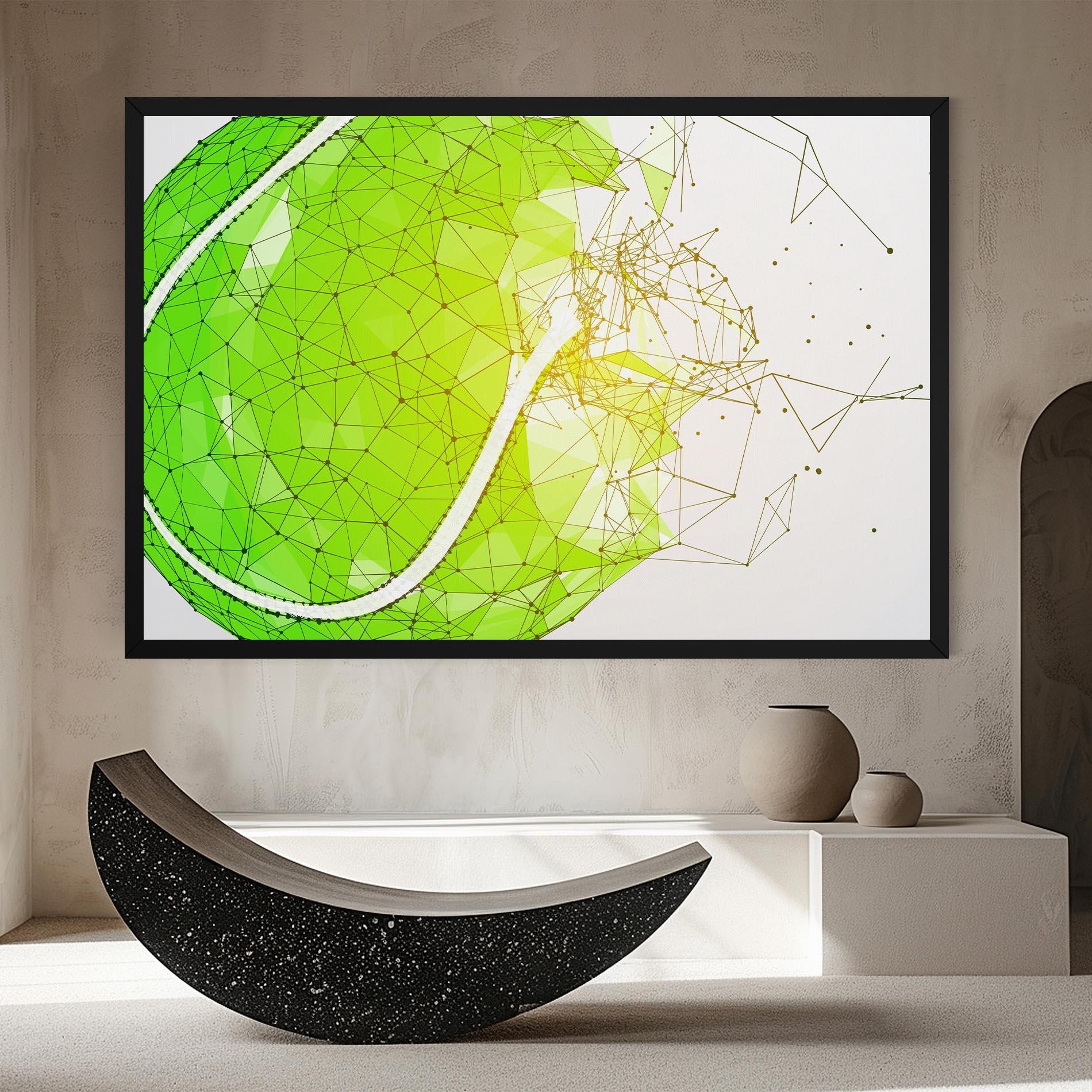 Vászonkép Green Line Tennis mockup 8