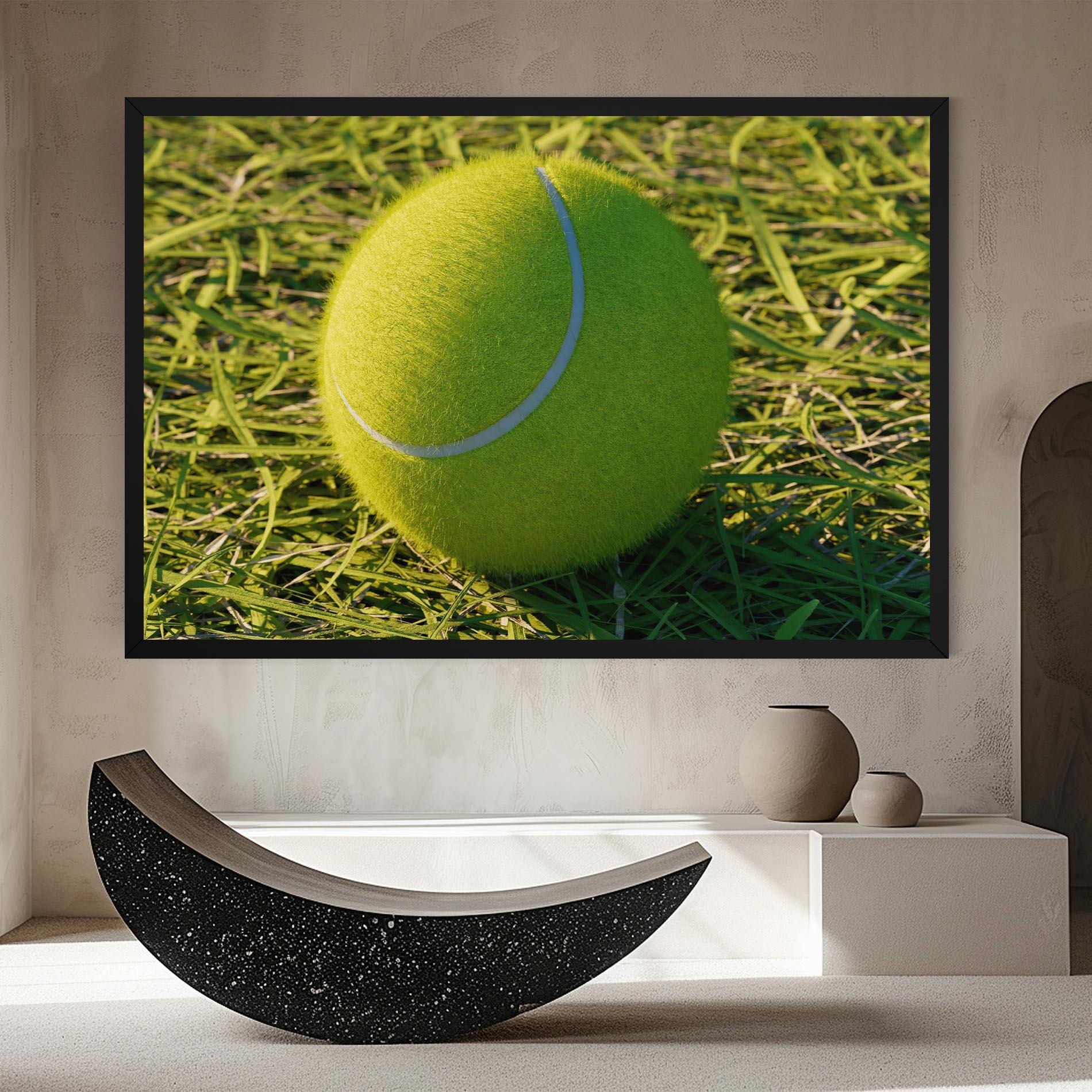 Vászonkép Green Tennis Ball mockup 8