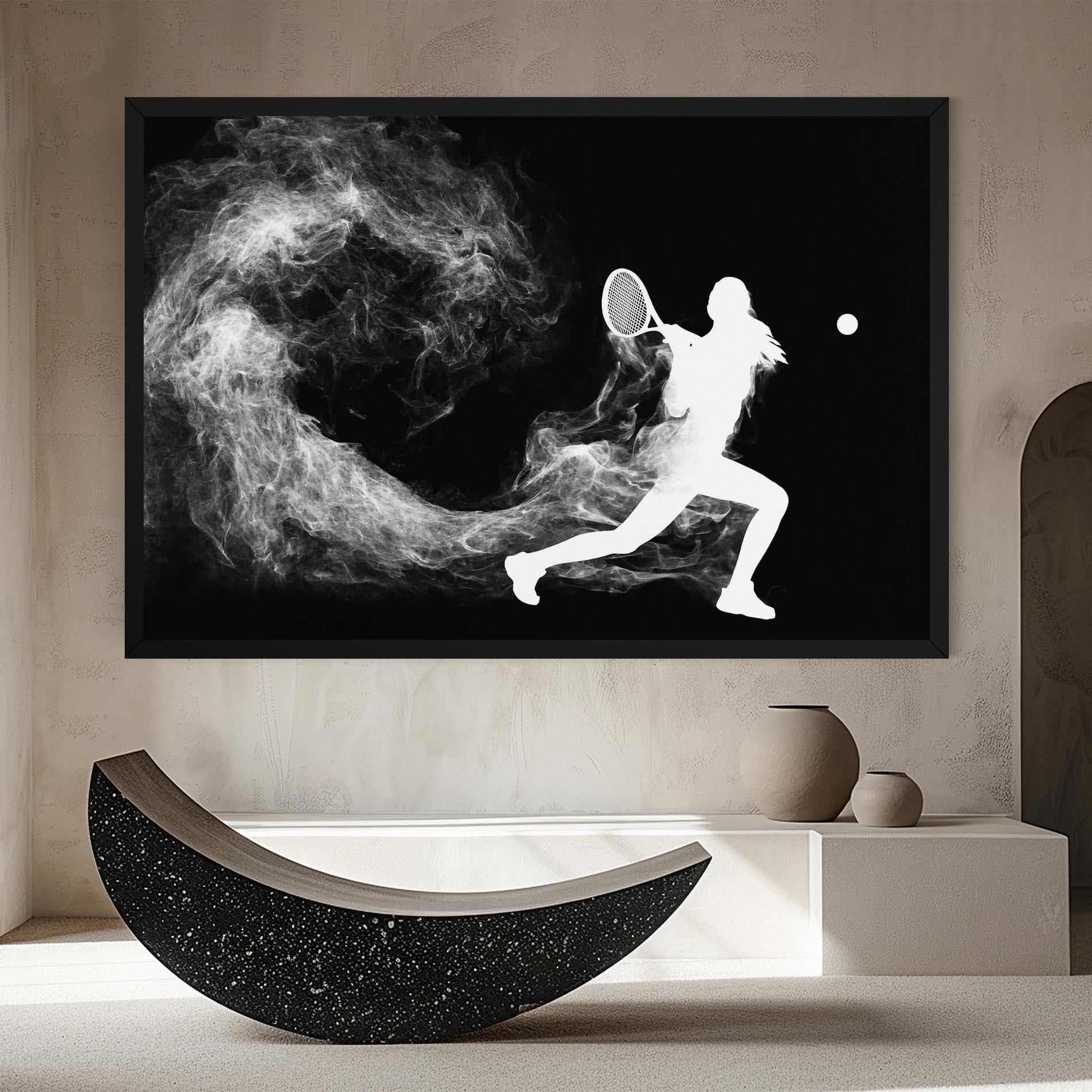 Vászonkép Tennis Spoke White mockup 8