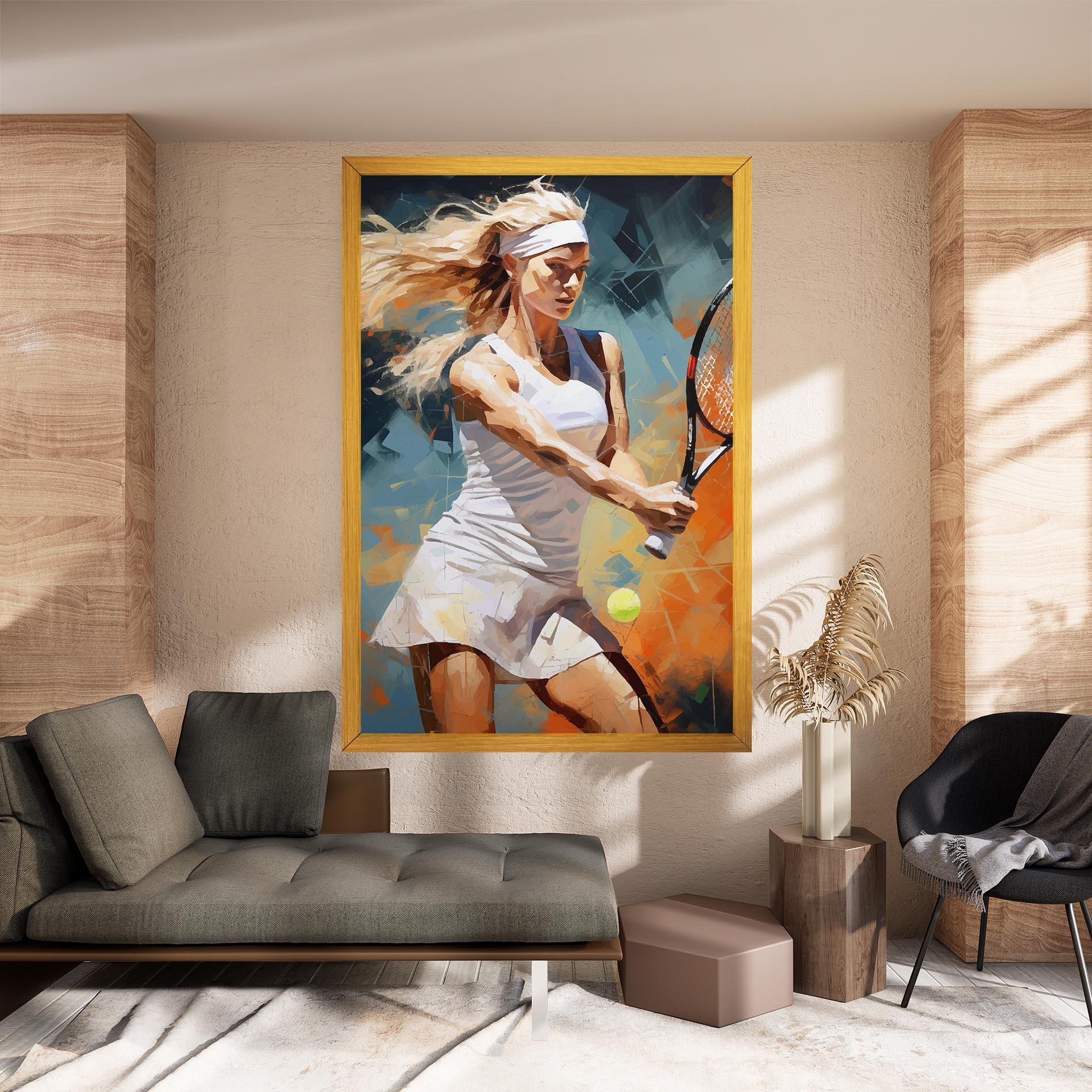 Vászonkép Blonde Tennis Girl mockup 8