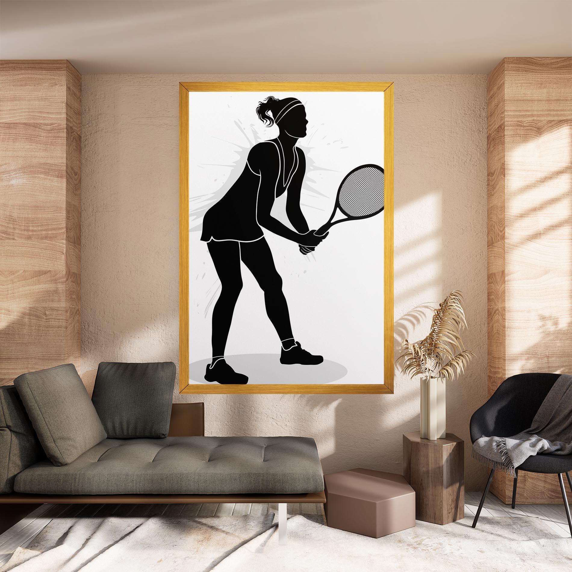 Vászonkép Female Tennis Player mockup 8