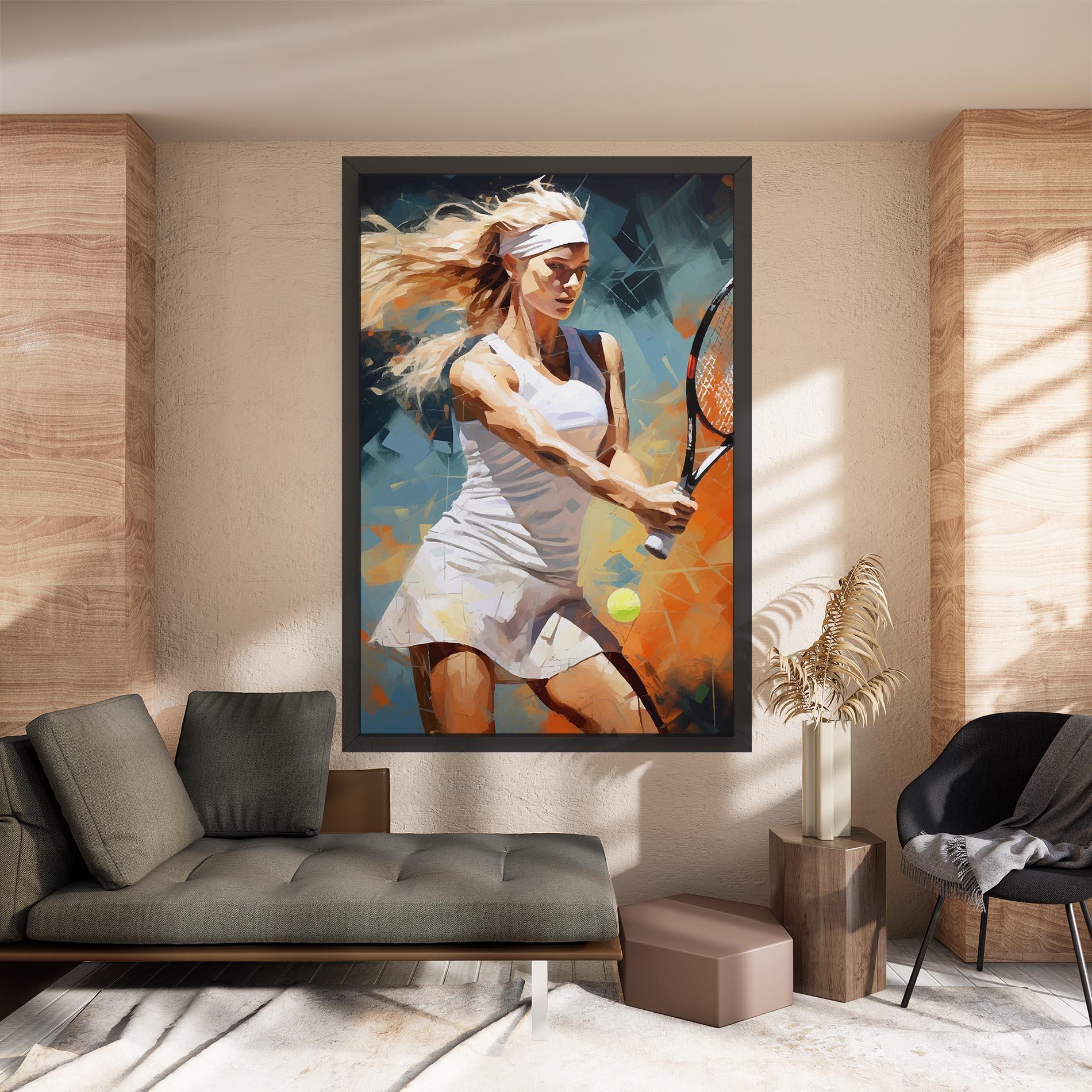 Vászonkép Blonde Tennis Girl mockup 8