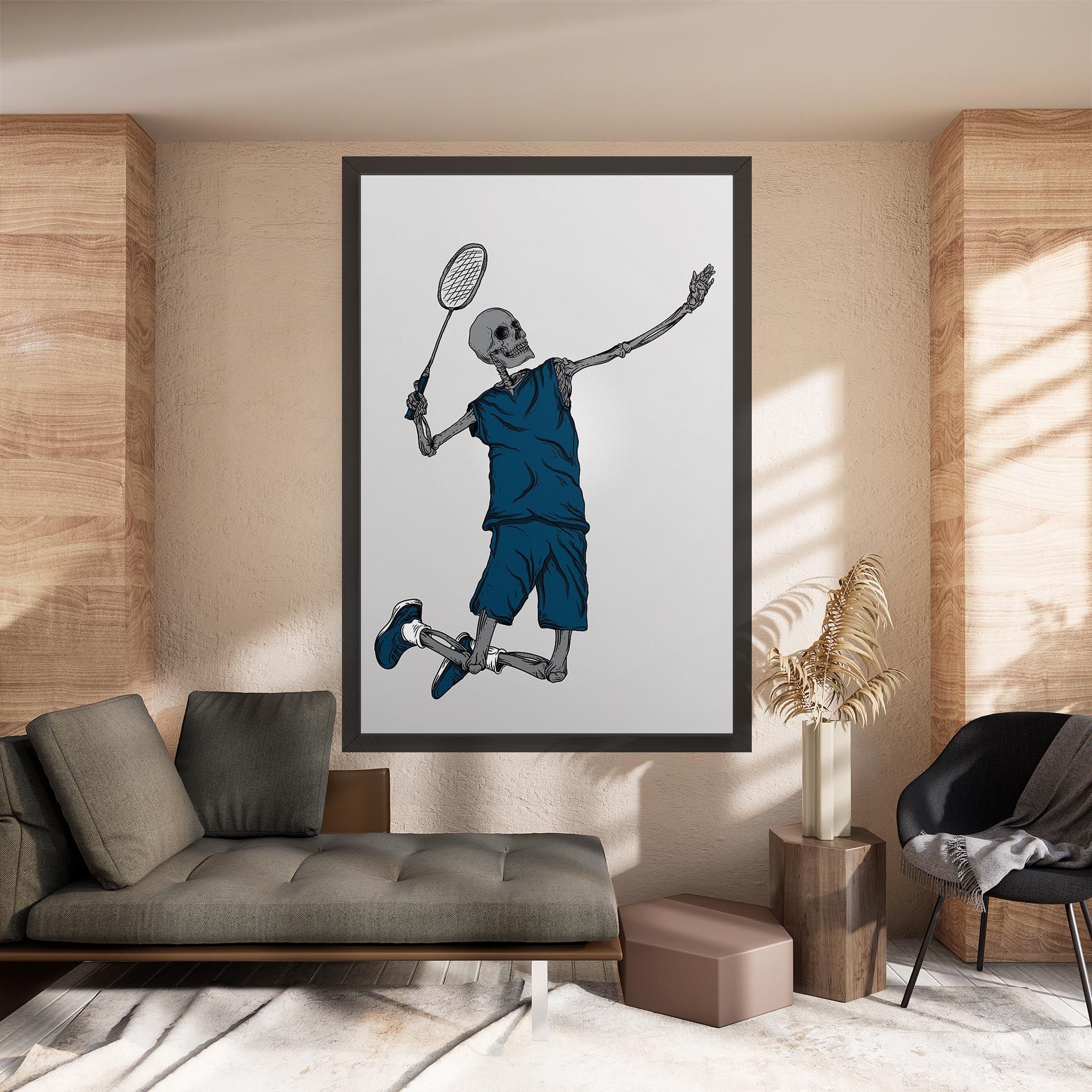 Blue Skull Tennis mockup 8