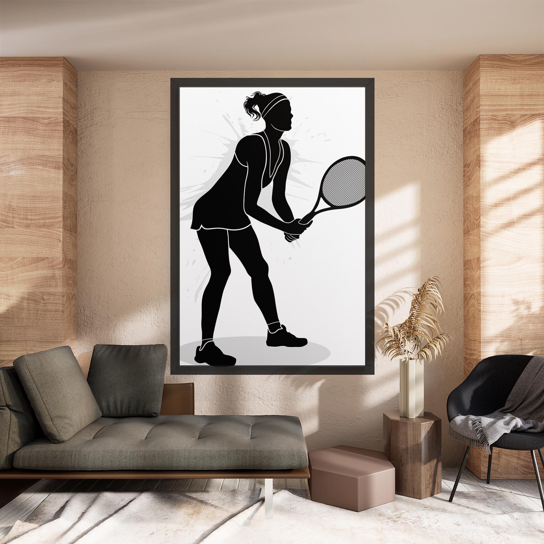 Vászonkép Female Tennis Player mockup 8