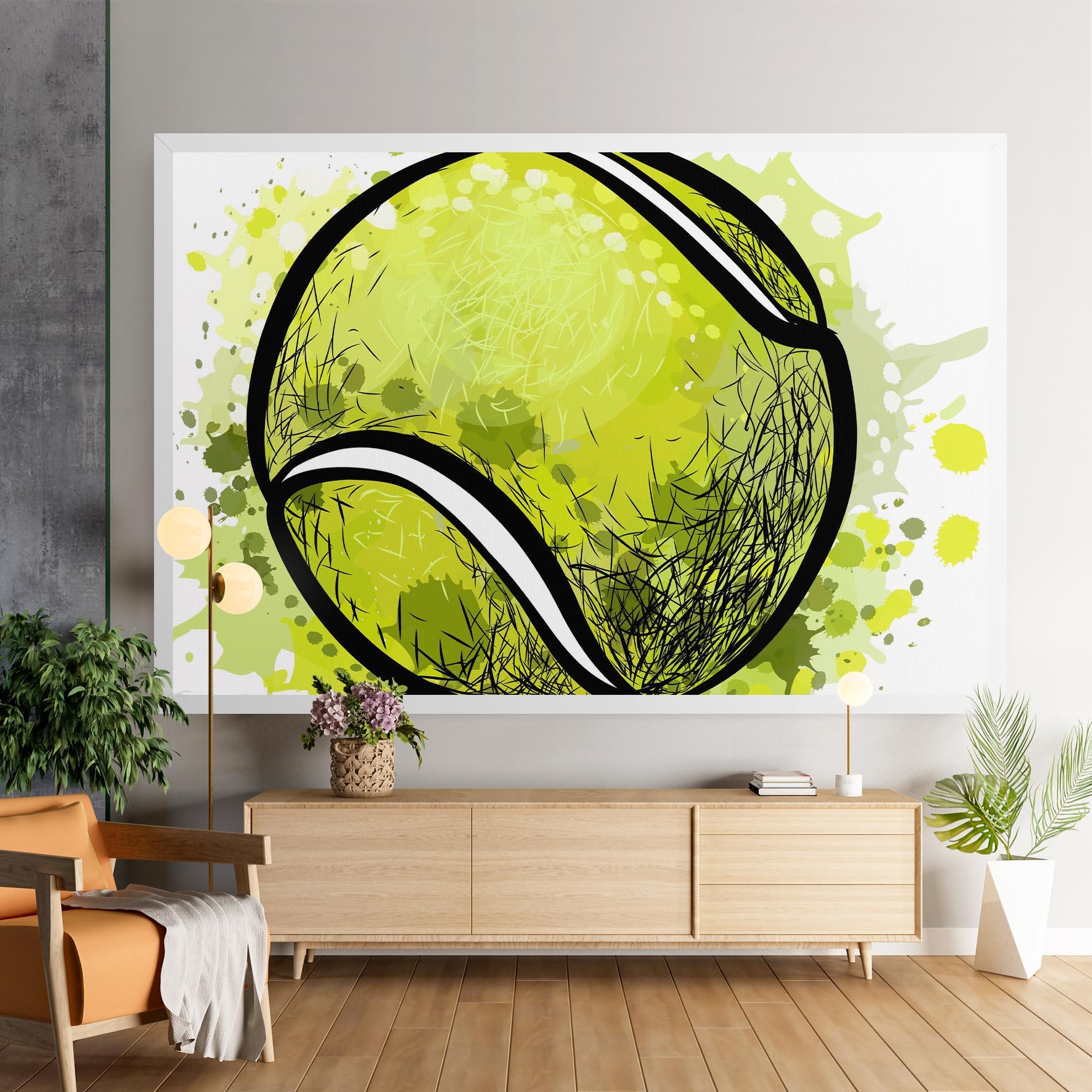 Vászonkép Big Tennis Ball mockup 9