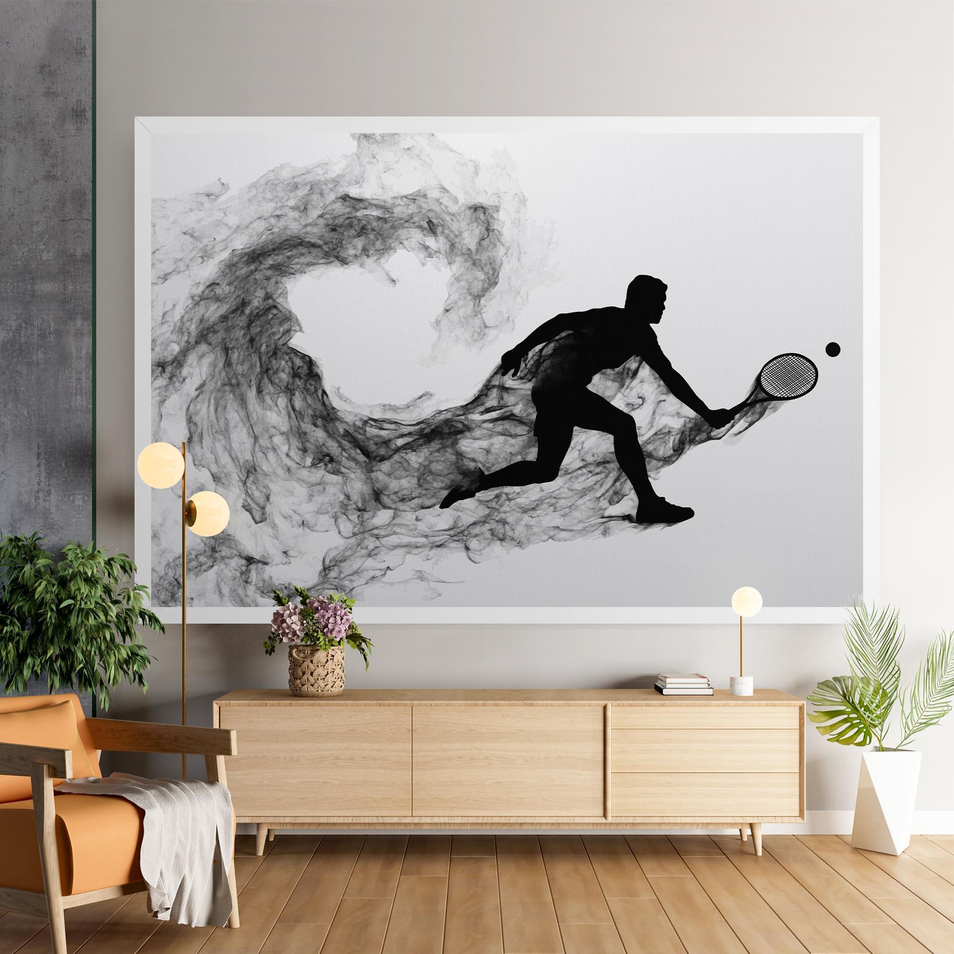 Vászonkép Black Smoke Tennis mockup 9