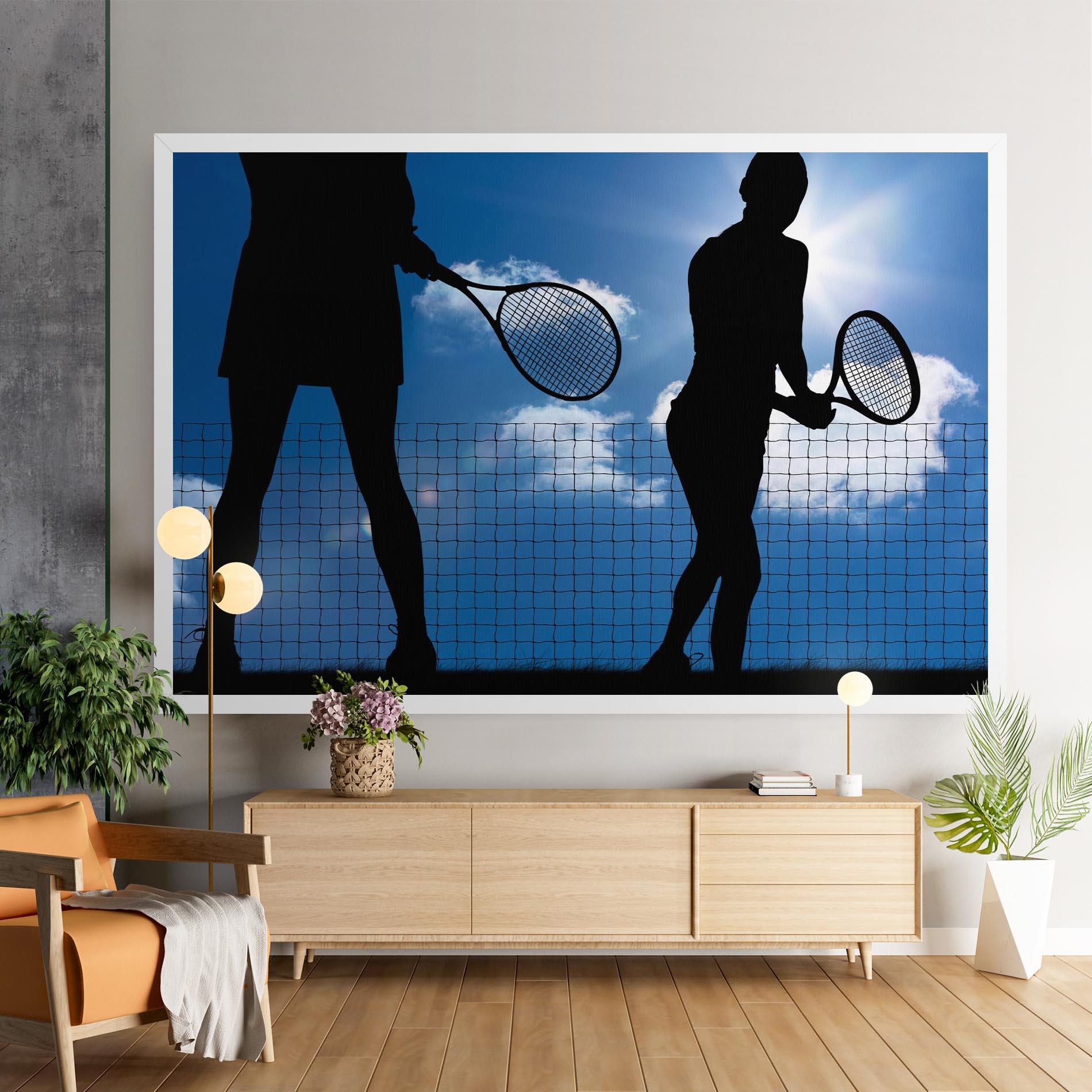 Vászonkép Blue Sky Tennis mockup 9