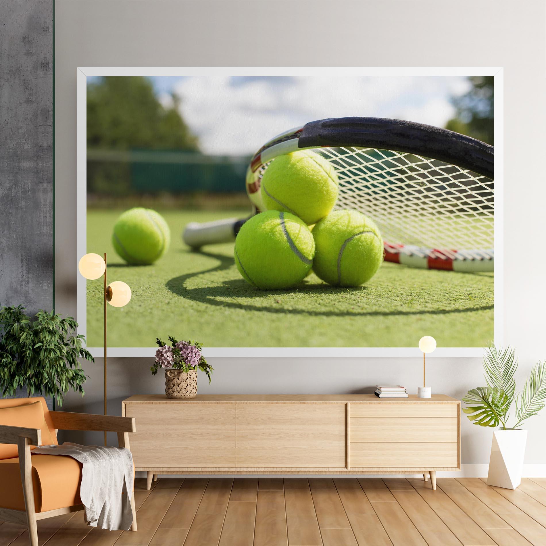 Vászonkép Grass Tennis Balls mockup 9