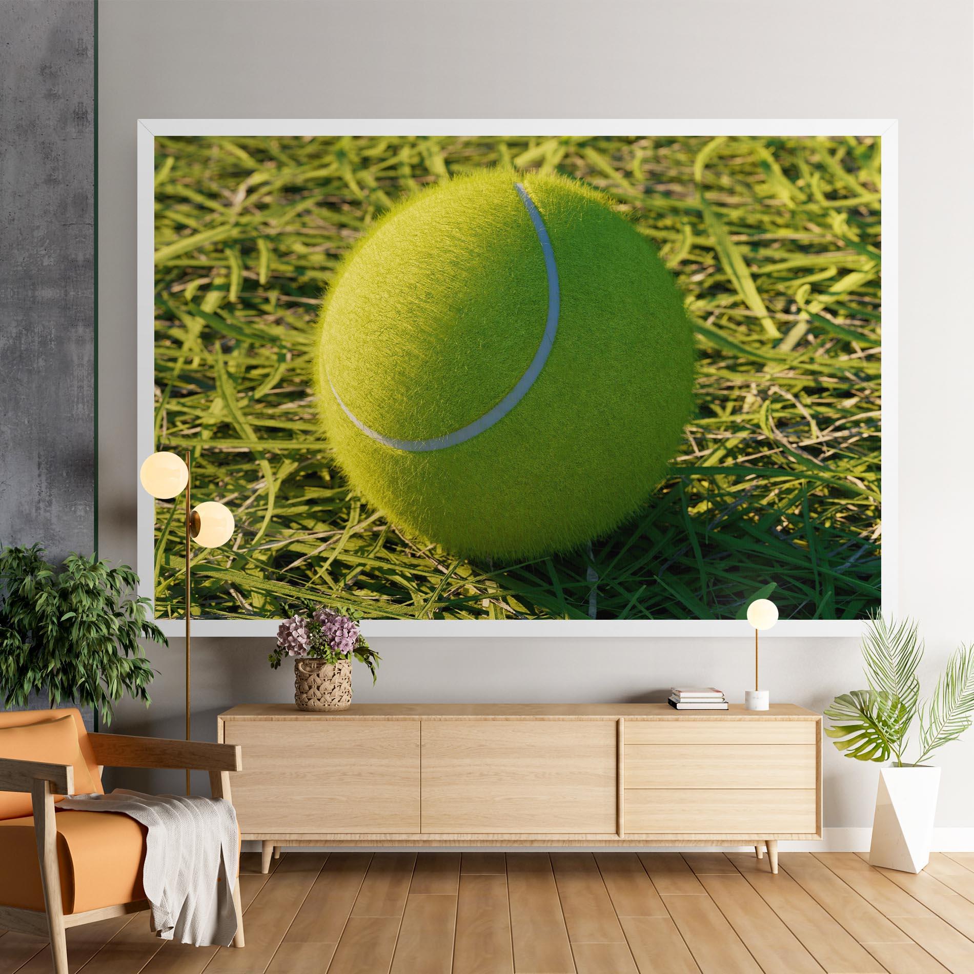 Vászonkép Green Tennis Ball mockup 9